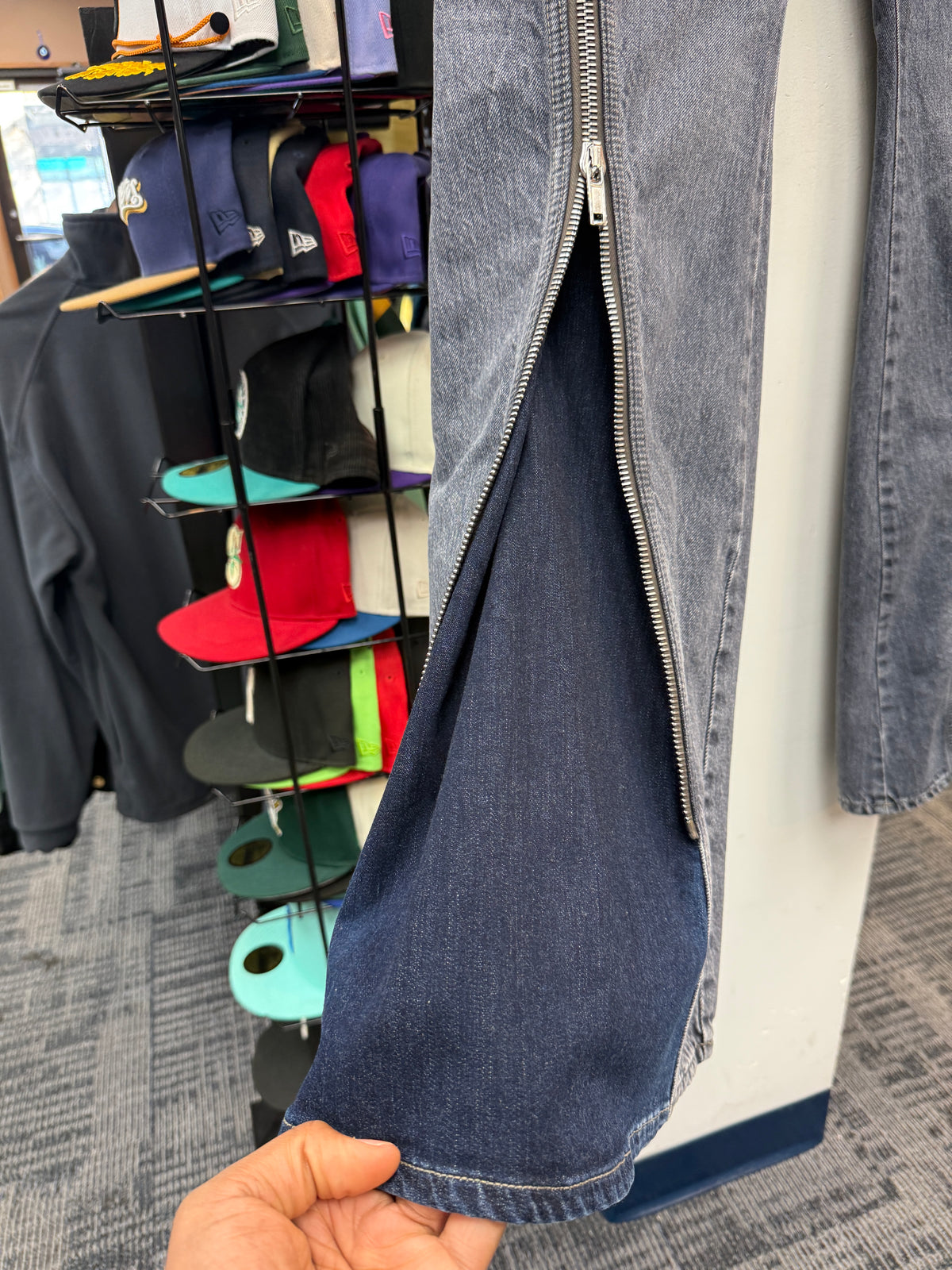 Rick Owens DRKSHDW Bolan Banana Zip Jeans