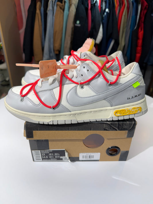 Preowned Lot 6 Off-White Dunk Low