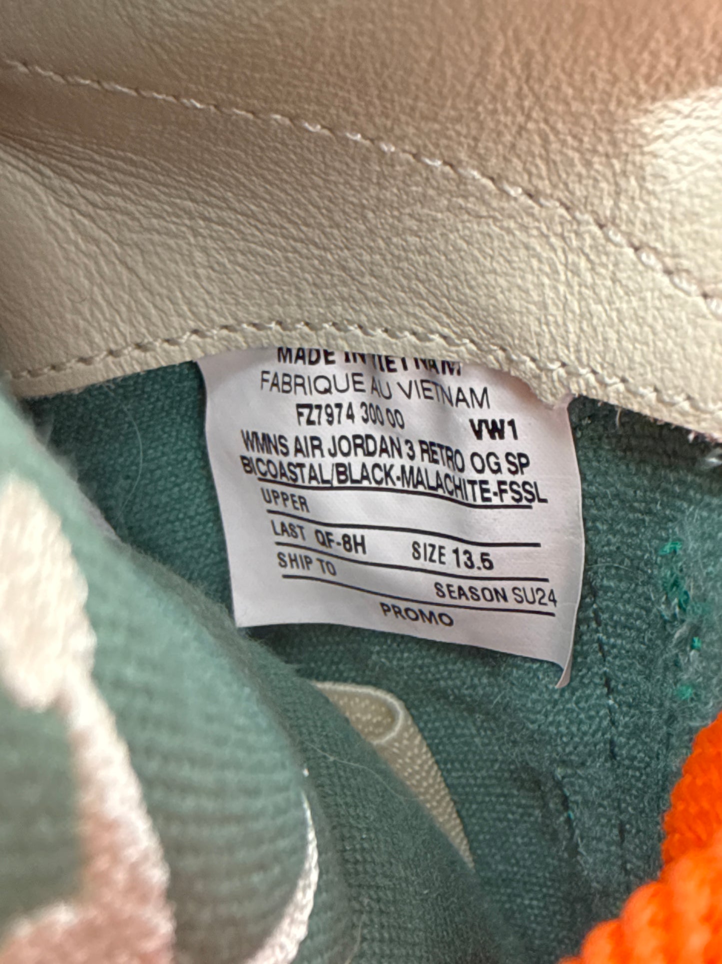 Preowned Jordan 3 Nina Chanel Abney Bicoastal