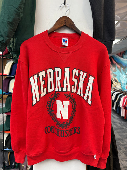 Vintage Nebraska Red Crew