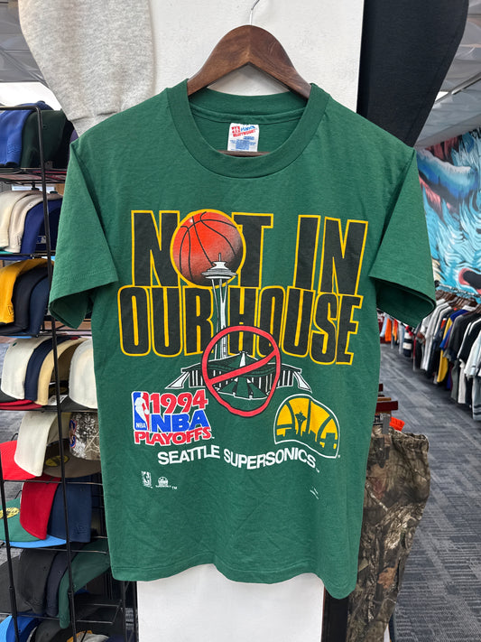 Vintage 1994 Sonics Not in Our House Tee