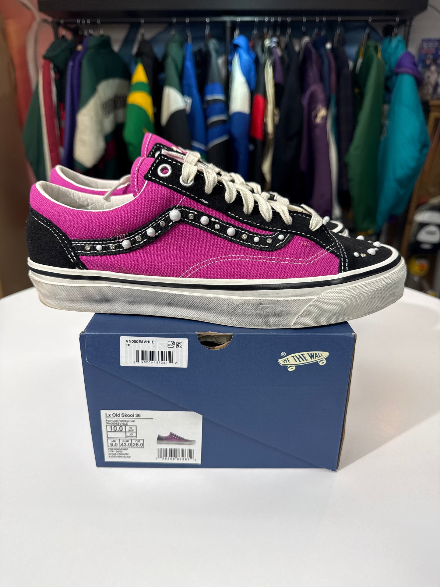 Preowned Vans OTW Old Skool 36 Pearlized Pack Pink