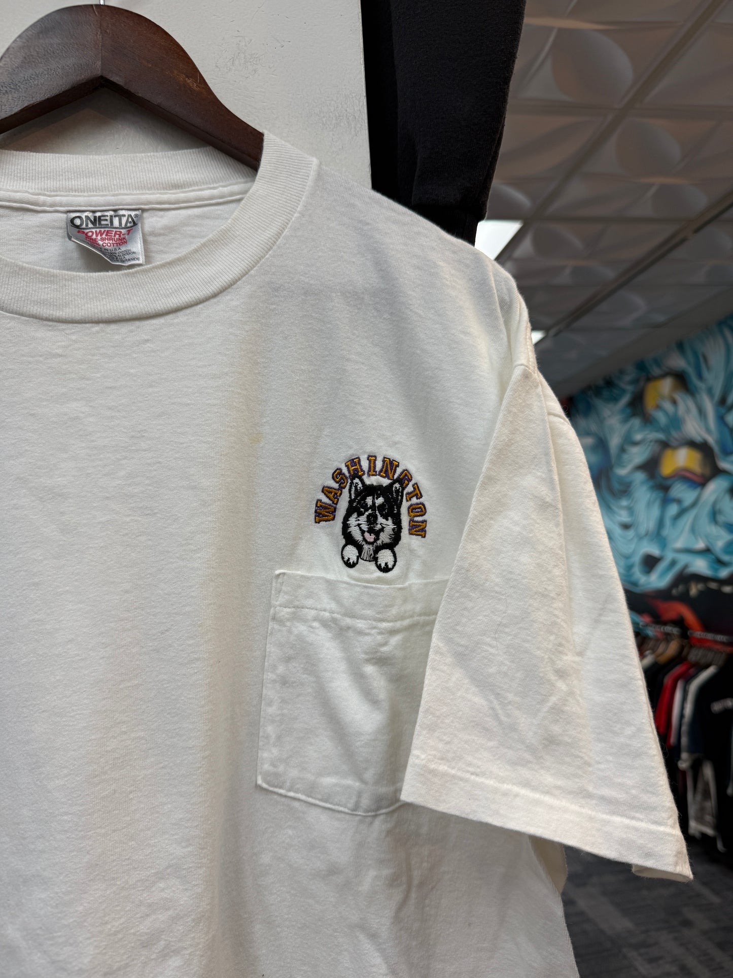 Vintage UW Husky Pocket Tee