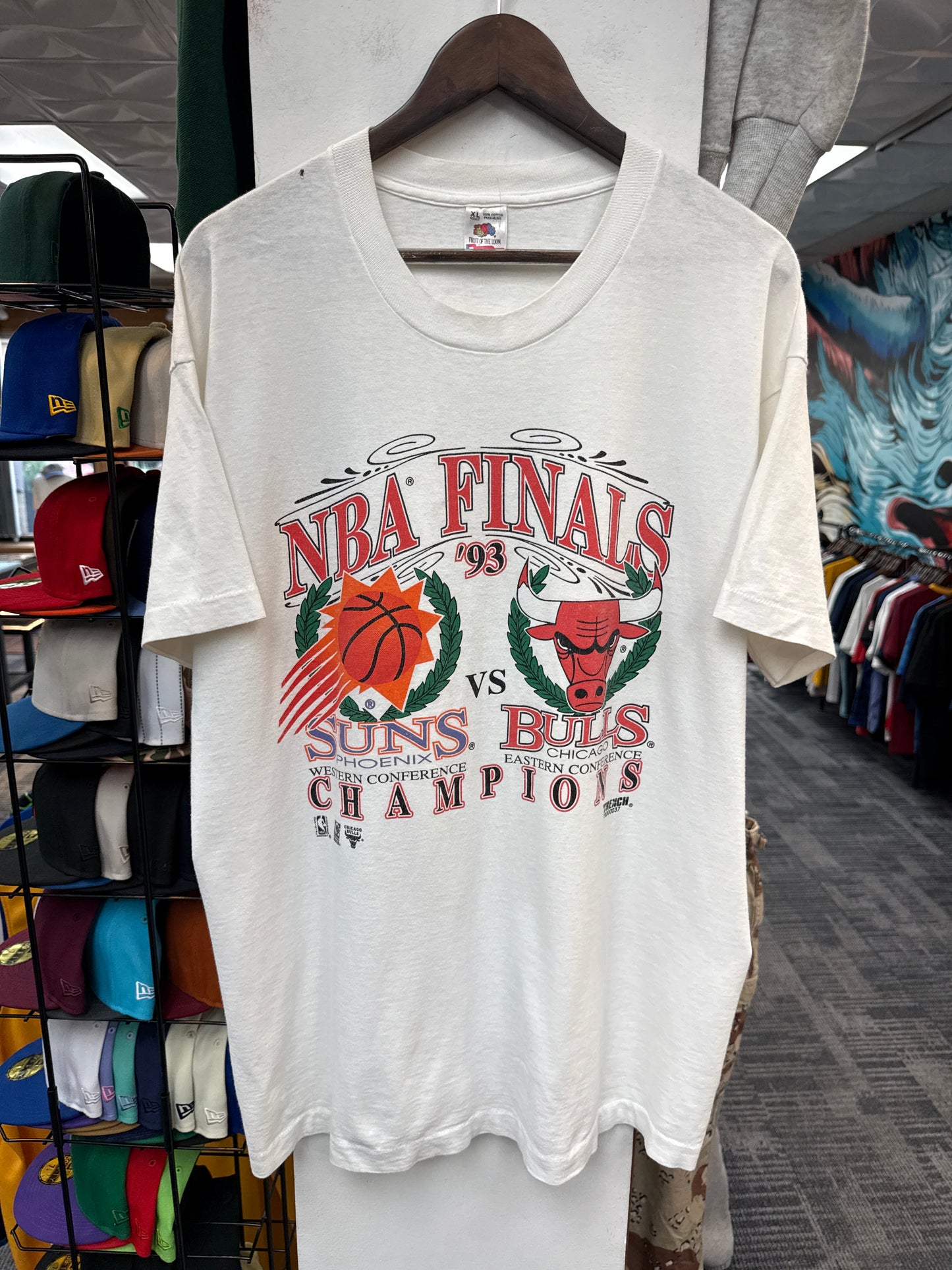 Vintage 1993 Bulls vs Suns Finals Tee