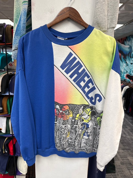 Vintage 80’s Disney Mickey Wheels Bicycle Crewneck