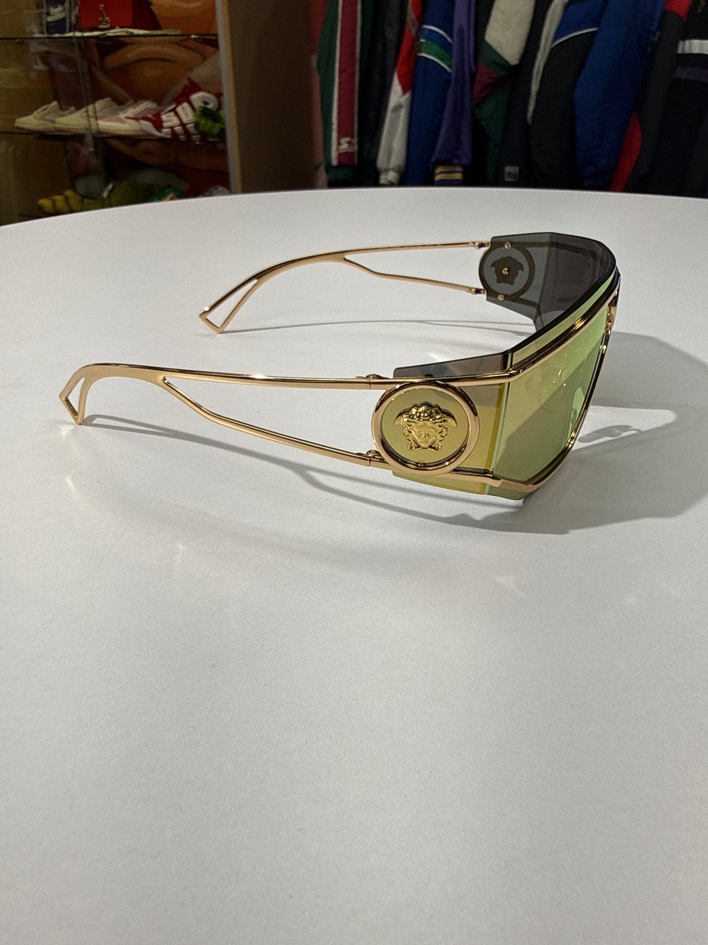 Versace VE2226 Mirrored Shield Sunglasses
