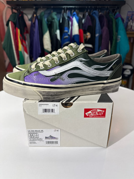 Preowned Vans LX Old Skool Archive Flame Green