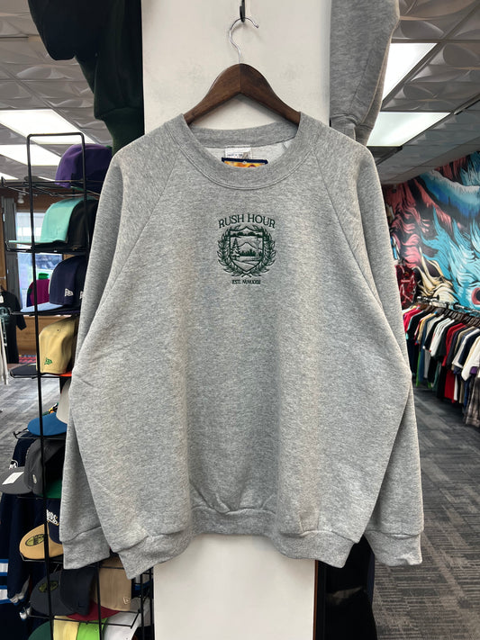 Rush Crest Crewneck Sweatshirt Grey/Green