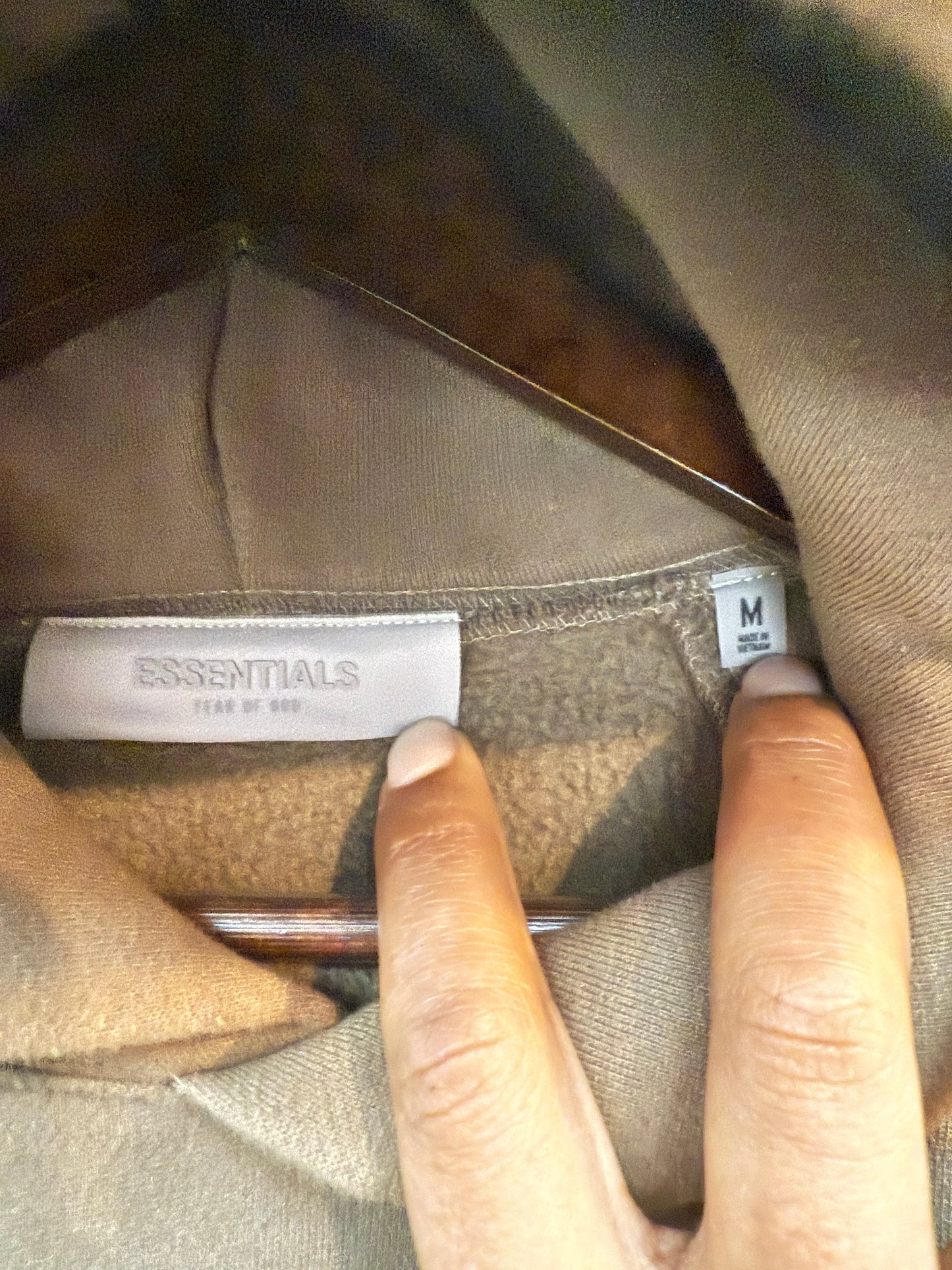 Essentials Brown Hoodie