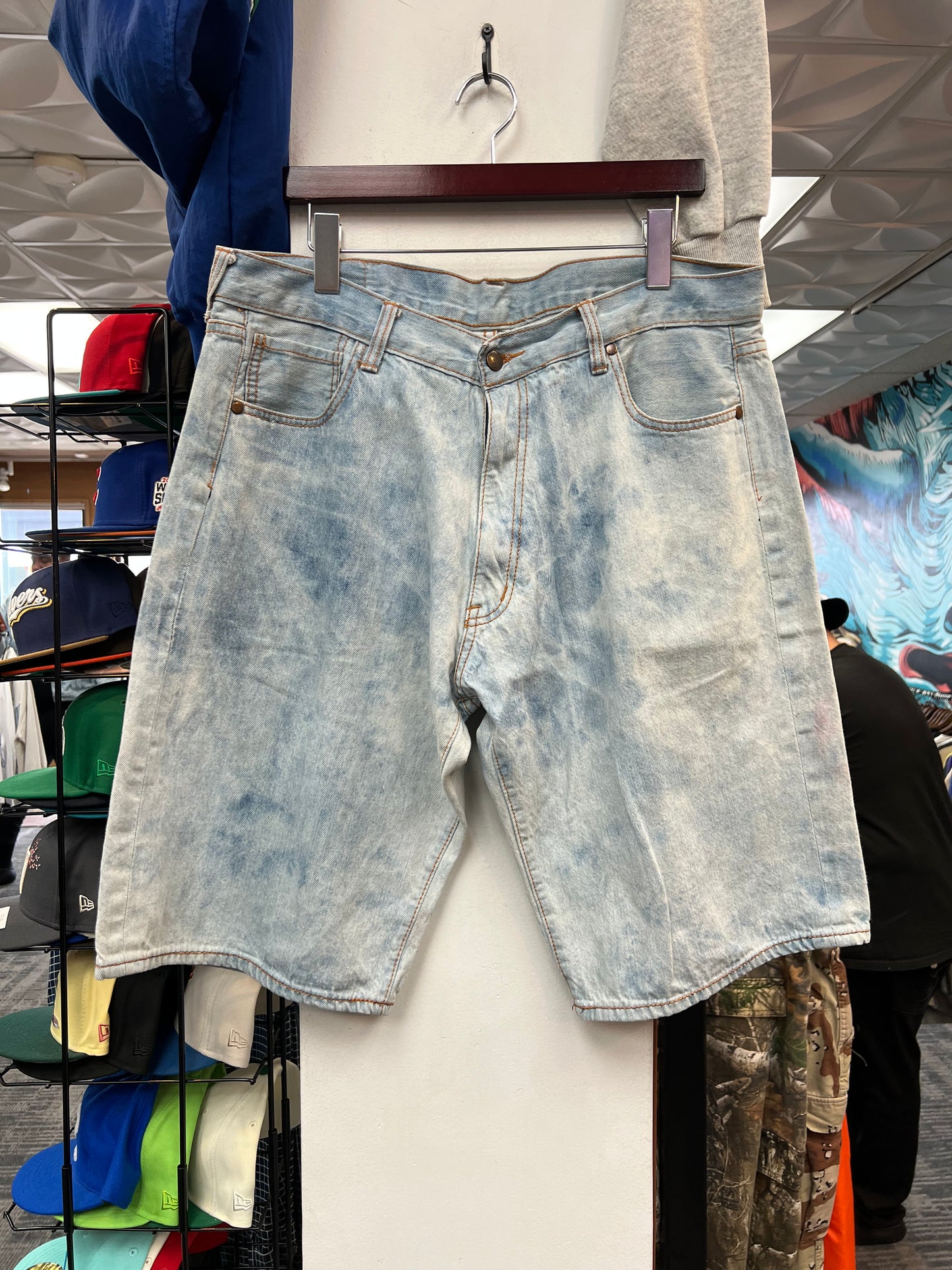 Bape Light Wash Jorts