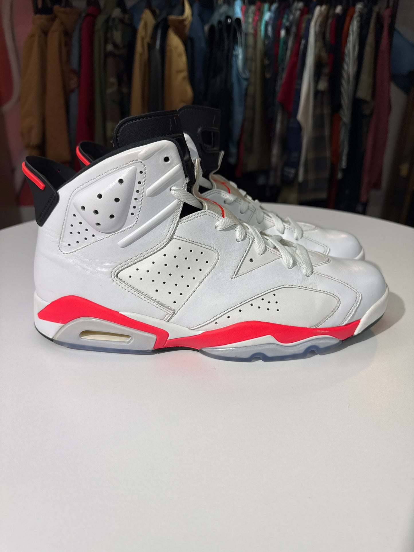 Preowned Jordan 6 Infrared White (2014)