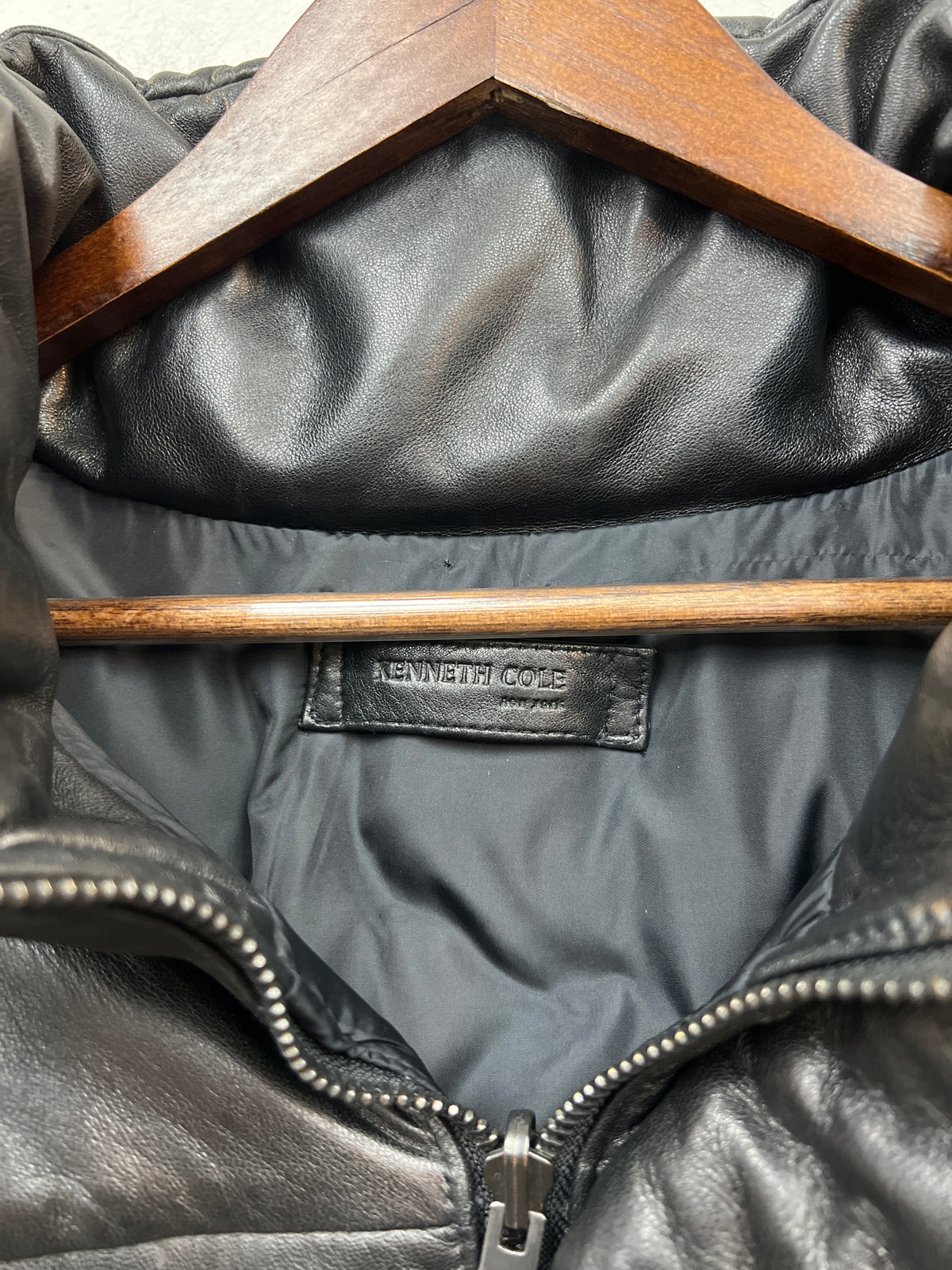 Kenneth Cole Faux Leather Jacket