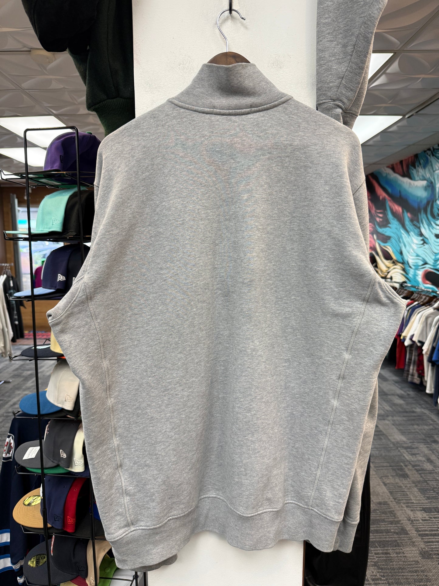 Stone Island Garment Dyed Grey Half Zip