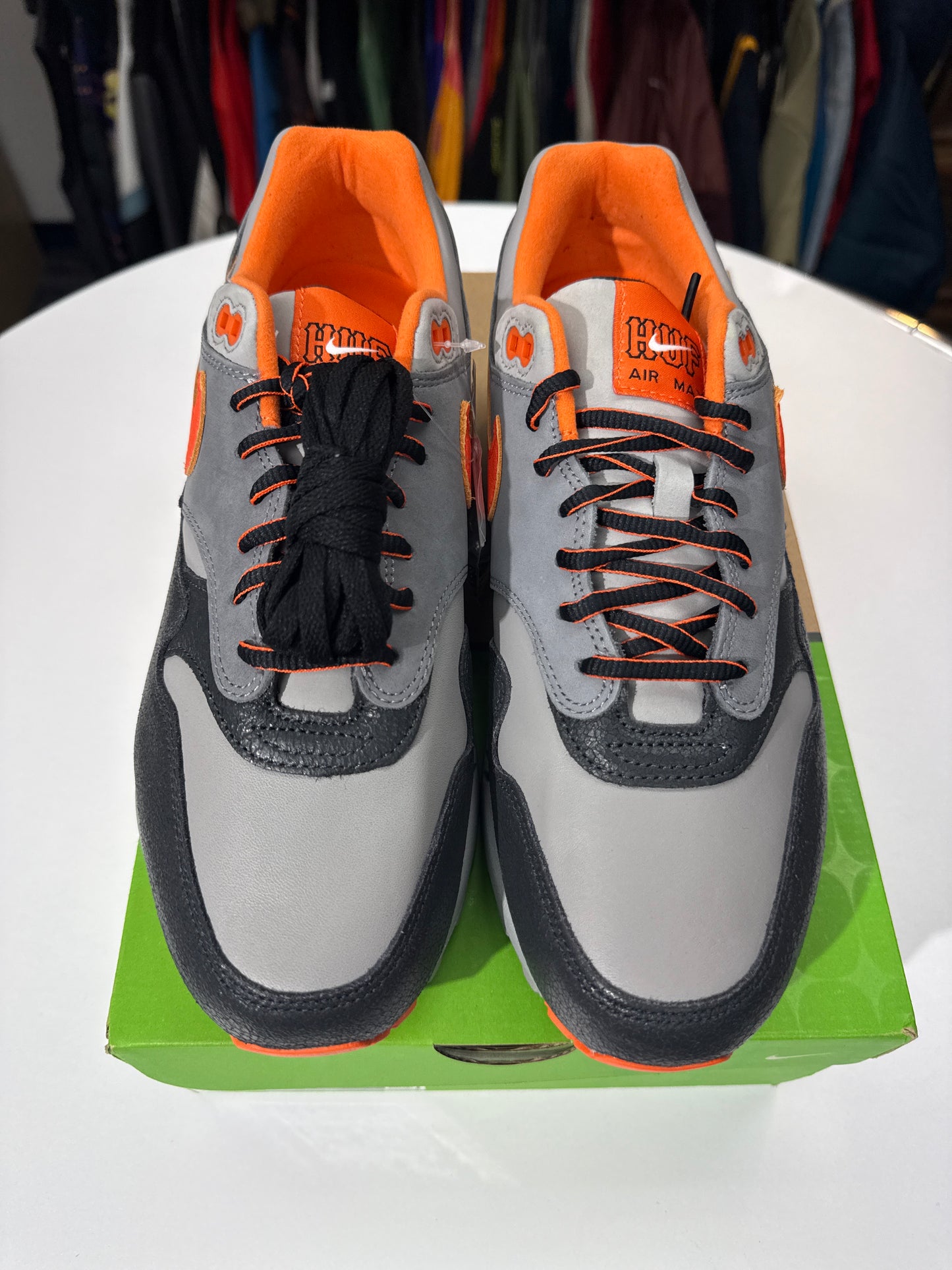 New Nike x HUF Air Max 1 Brilliant Orange