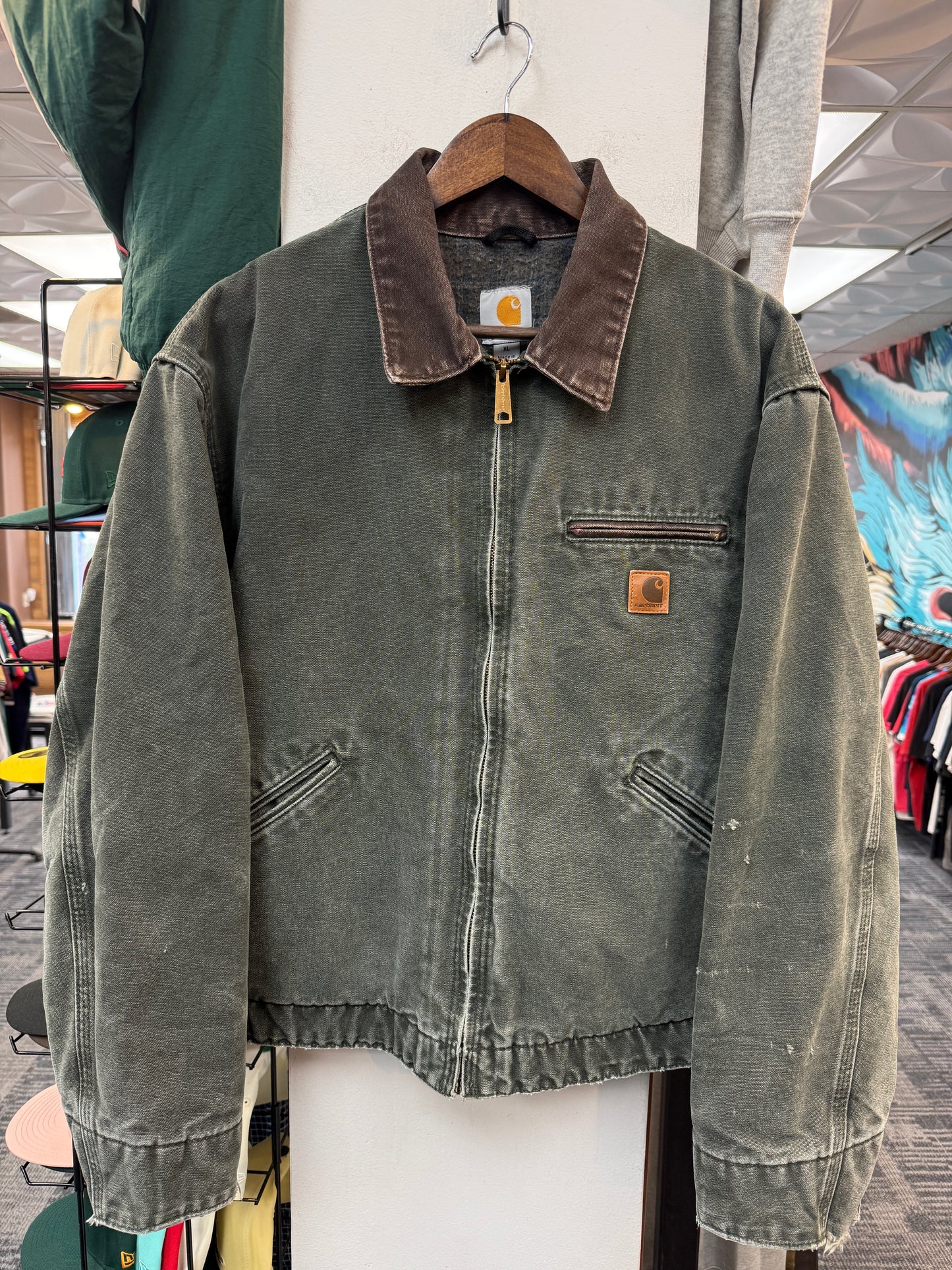 Vintage Carhartt J97 MOS Olive Detroit Jacket