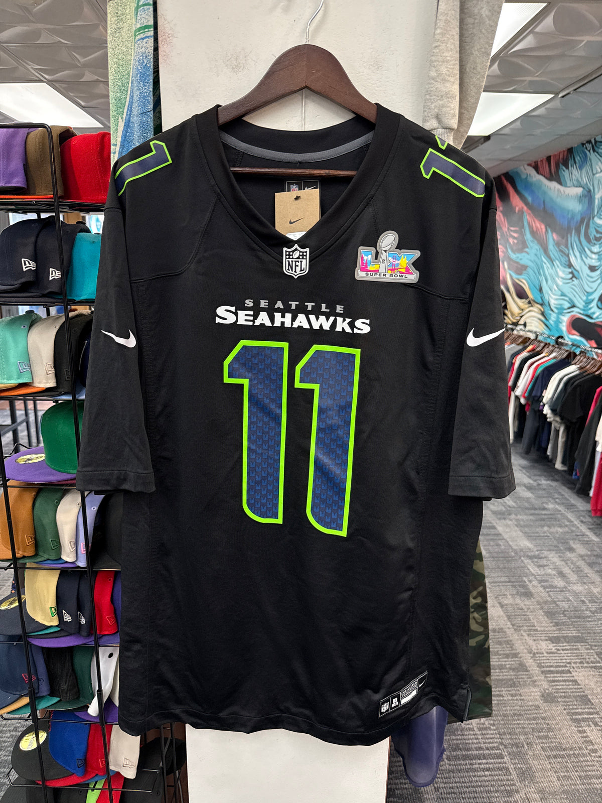 New Nike Seahawks JSM Black Super Bowl LX Jersey