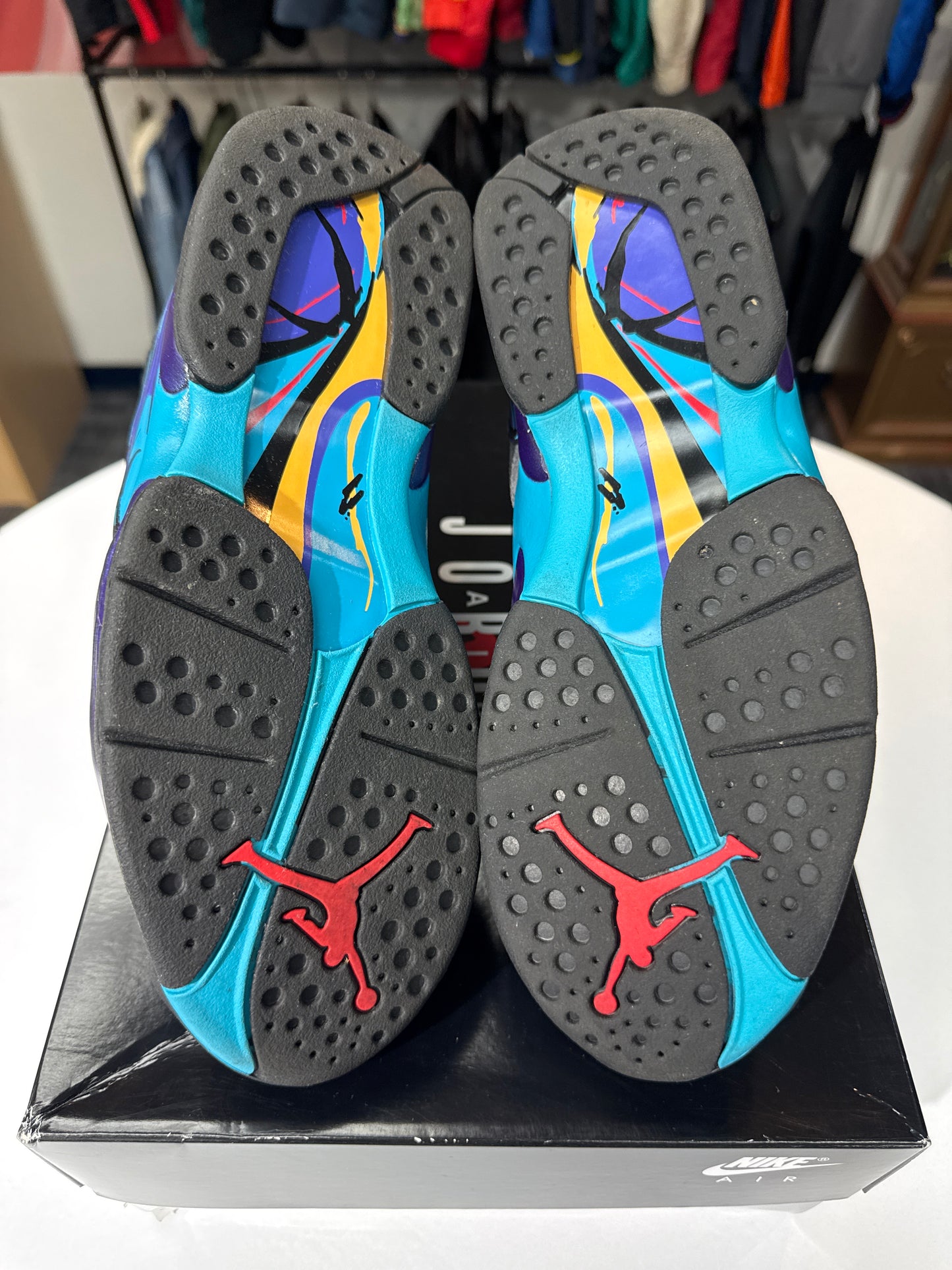 Preowned Jordan 8 Aqua (2025)