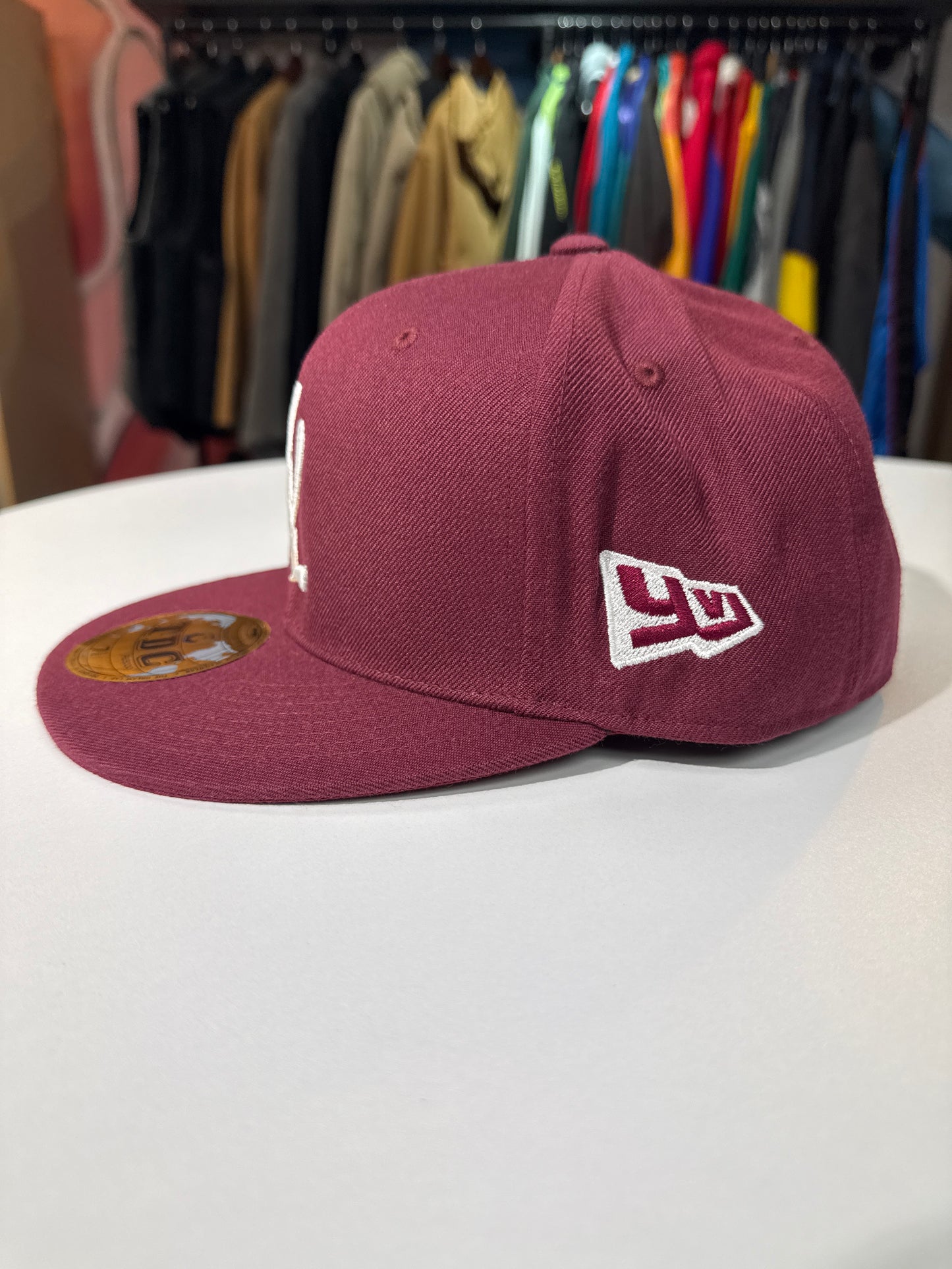 New Playboi Carti Opium YVL Fitted Hat (Burgundy)