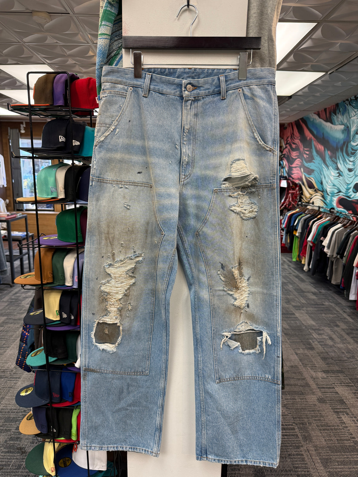 MM6 Maison Margiela Distressed Double Knee Jeans