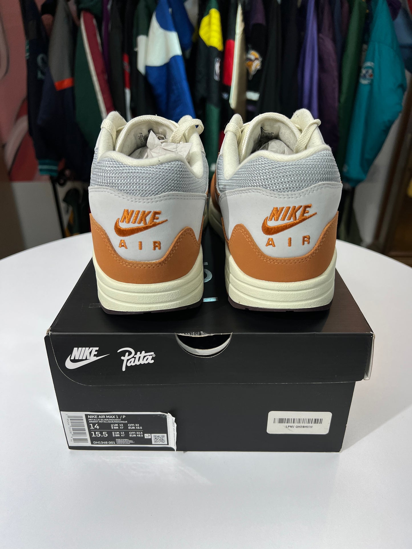 Preowned Nike Air Max 1 Patta Waves Monarch (With Bracelet)