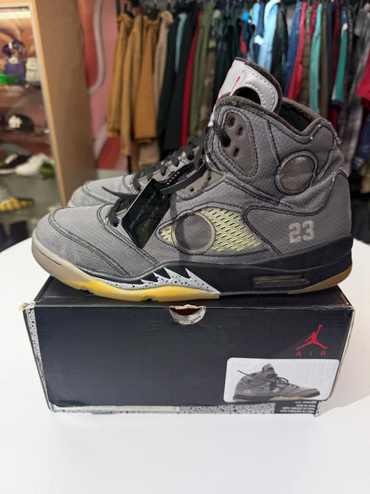 Preowned Off-White Muslin Jordan 5