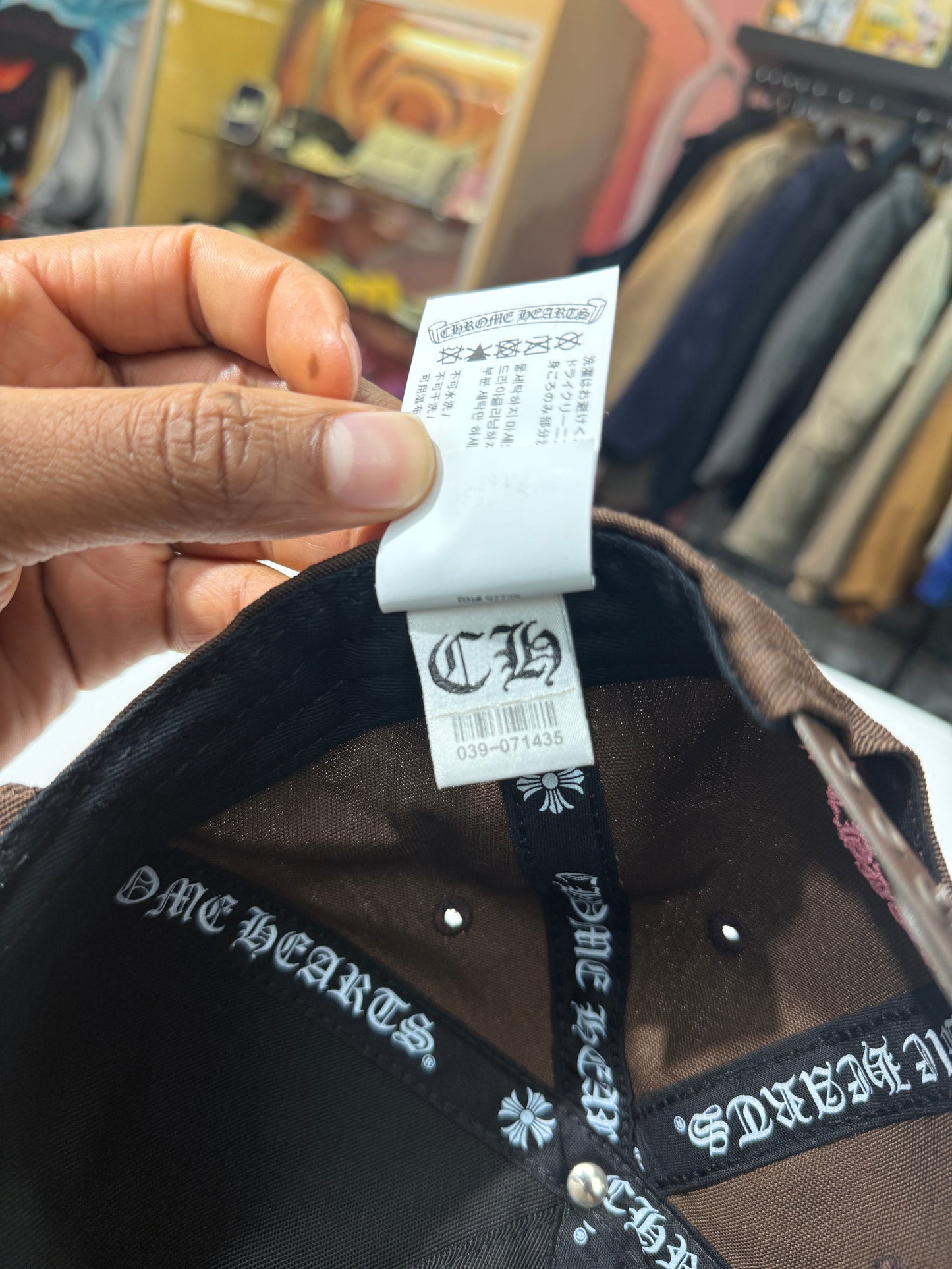 New Chrome Hearts Brown/Pink Baseball Hat