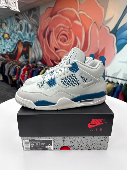 Preowned Jordan 4 Military Blue