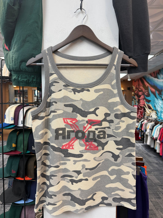 New GV Rasperry Hills Waffle Snow  Thermal Tank