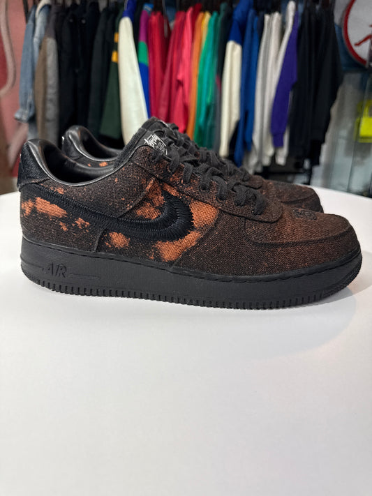 Preowned Nike x Stussy AF1 Dyed Black