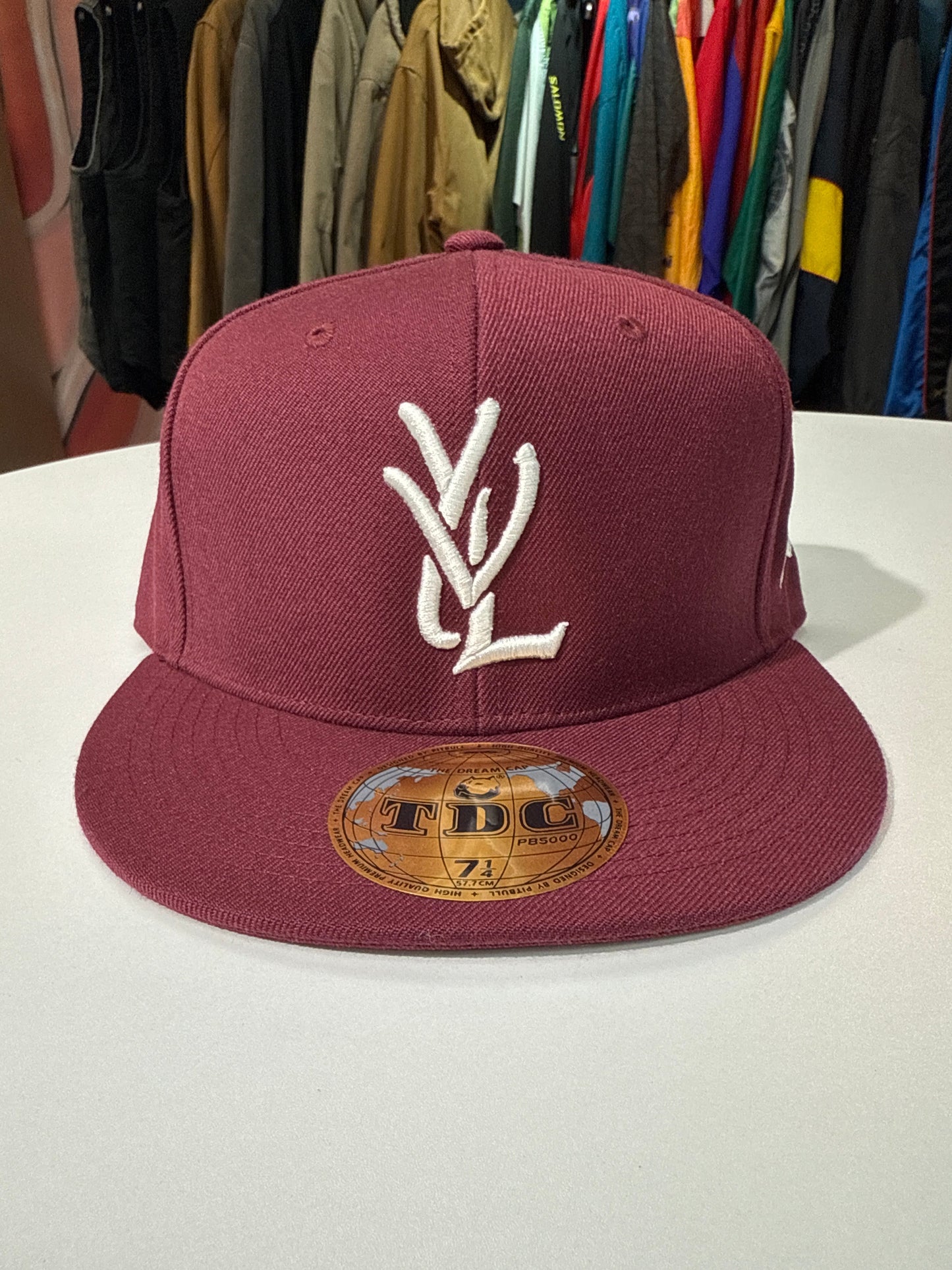 New Playboi Carti Opium YVL Fitted Hat (Burgundy)