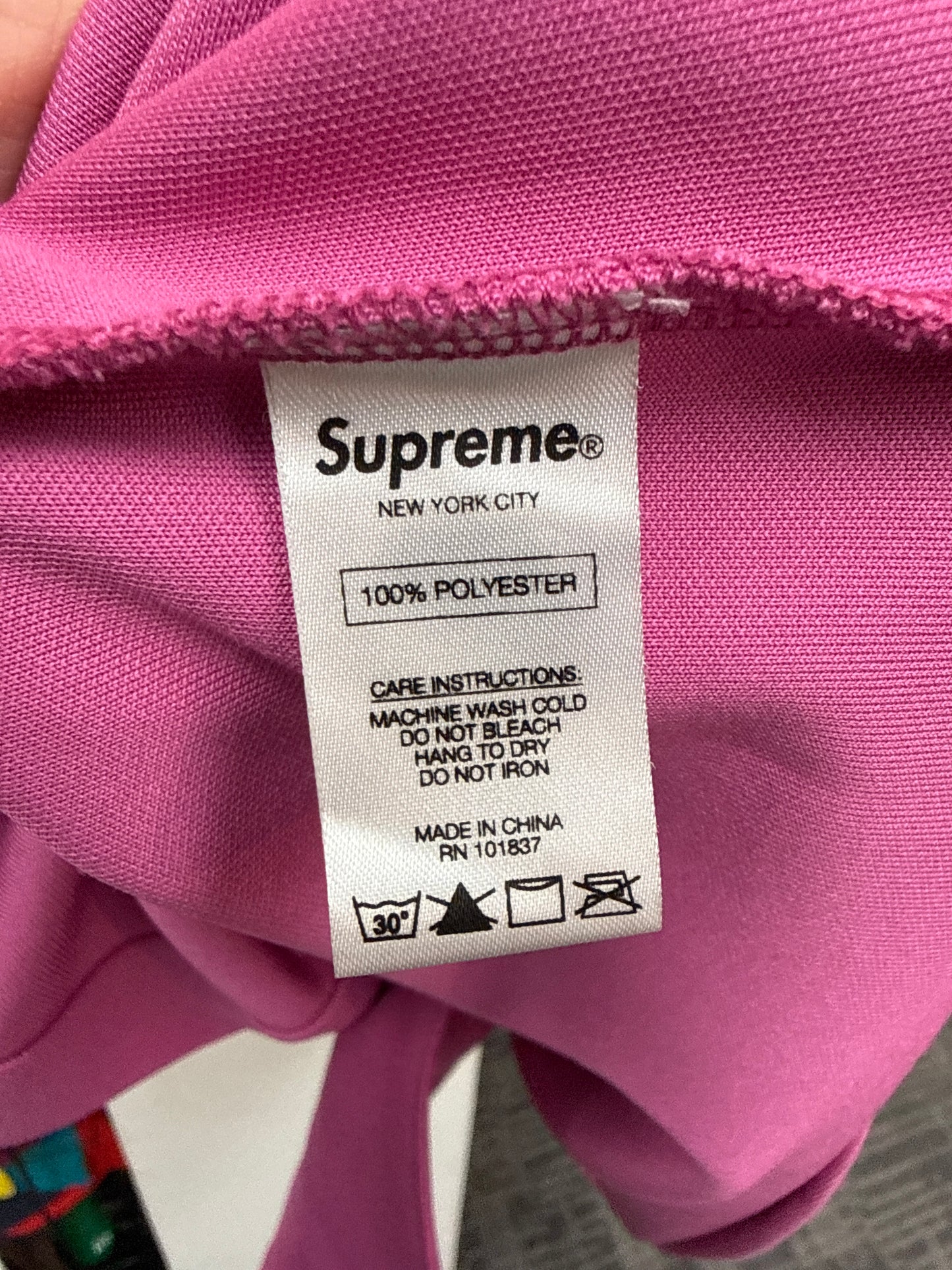 Supreme Snake Script Logo Baseball Jersey