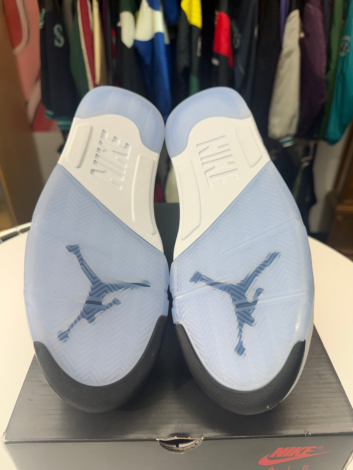 New White Metallic Jordan 5