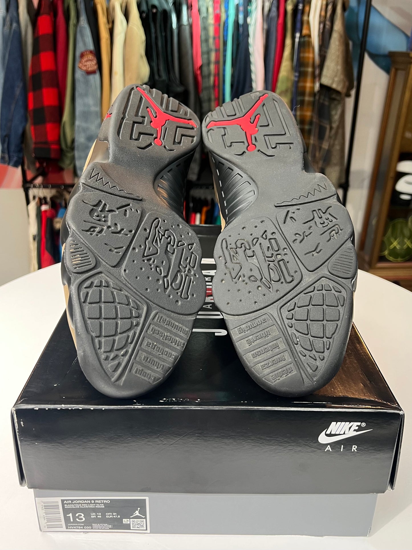 Preowned Jordan 9 Olive (2024)