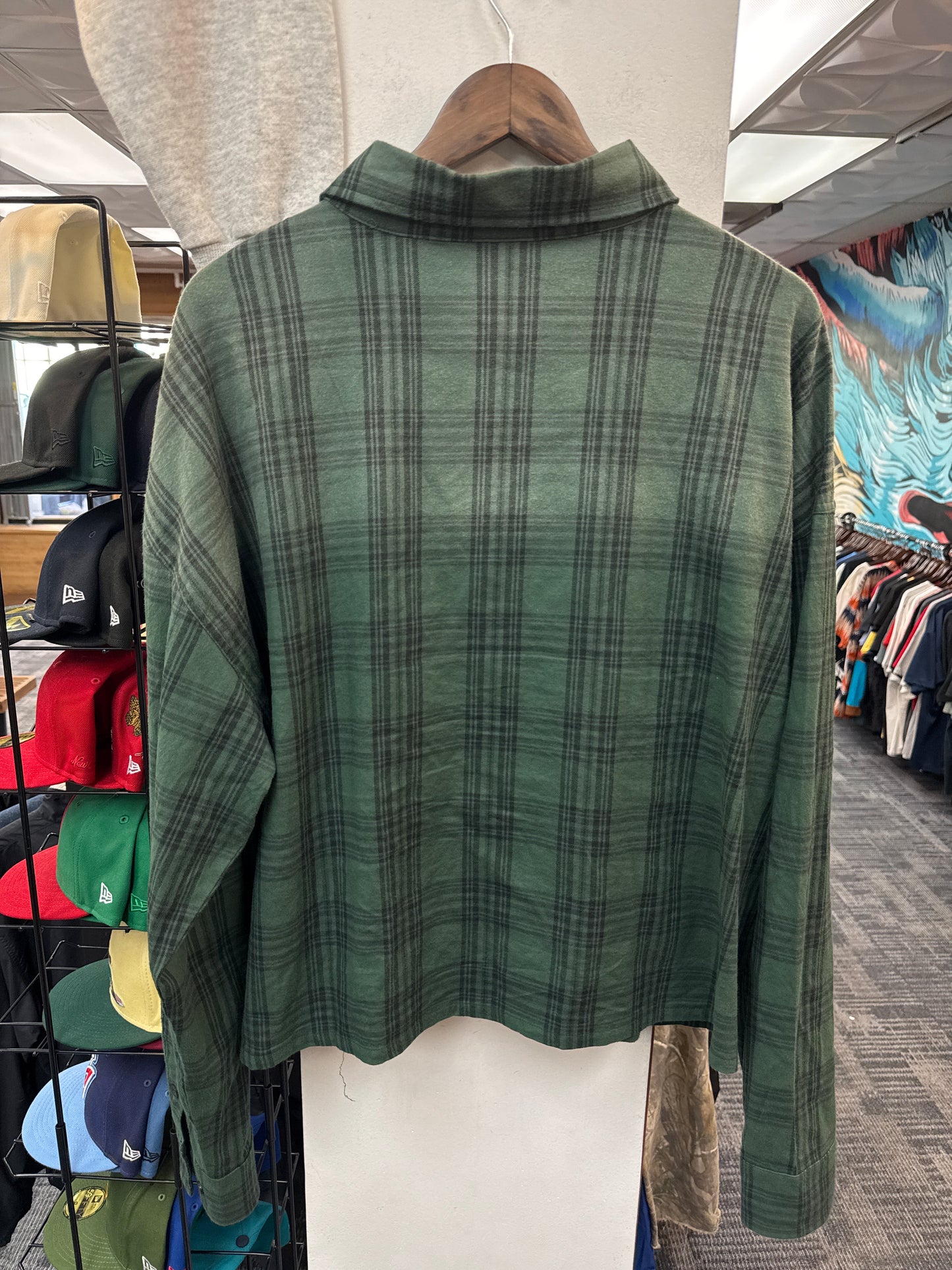 GV Raspberry Hills Green Flannel