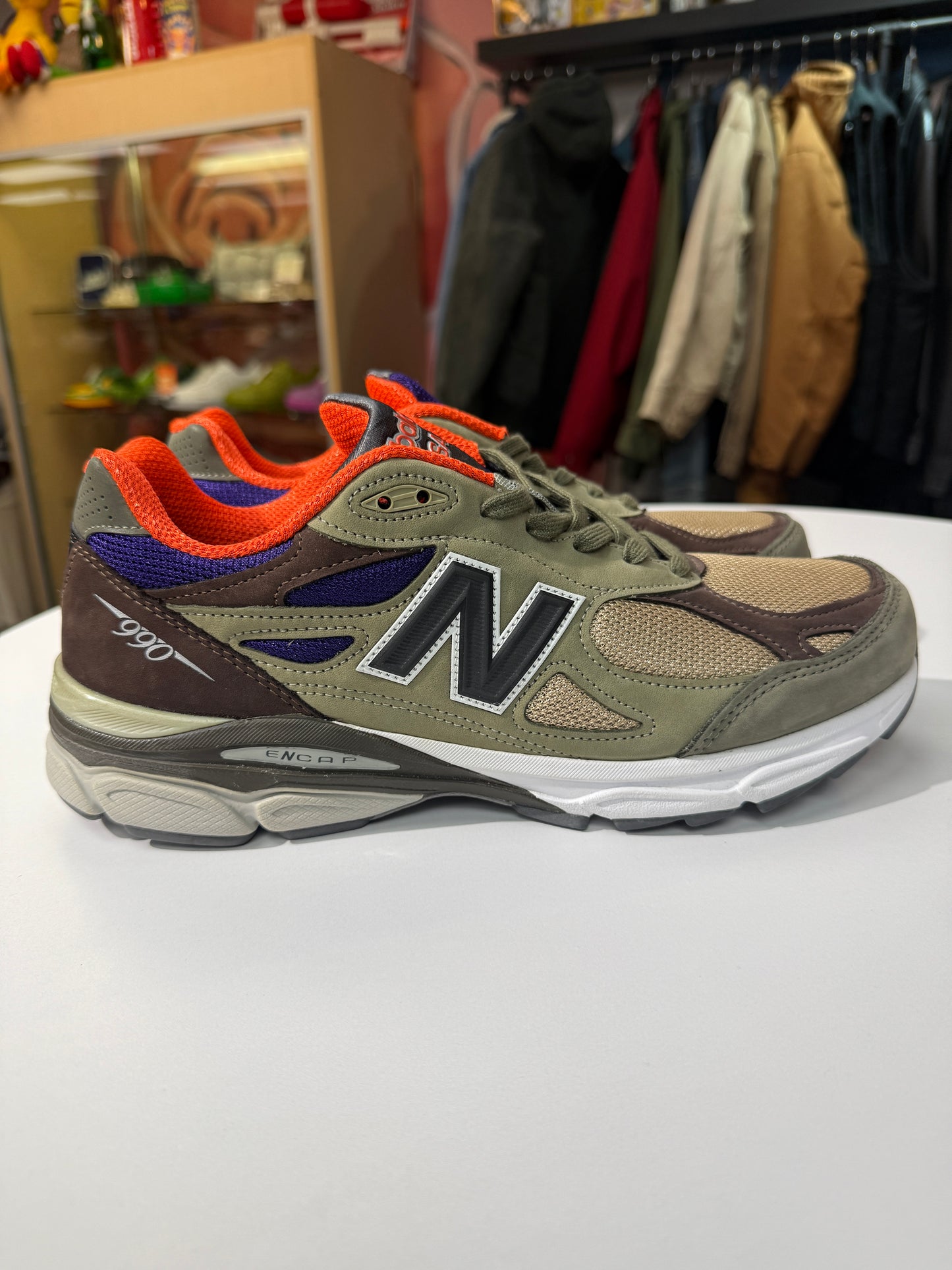 New Teddy Santis Khaki/Orange  New Balance 990V3