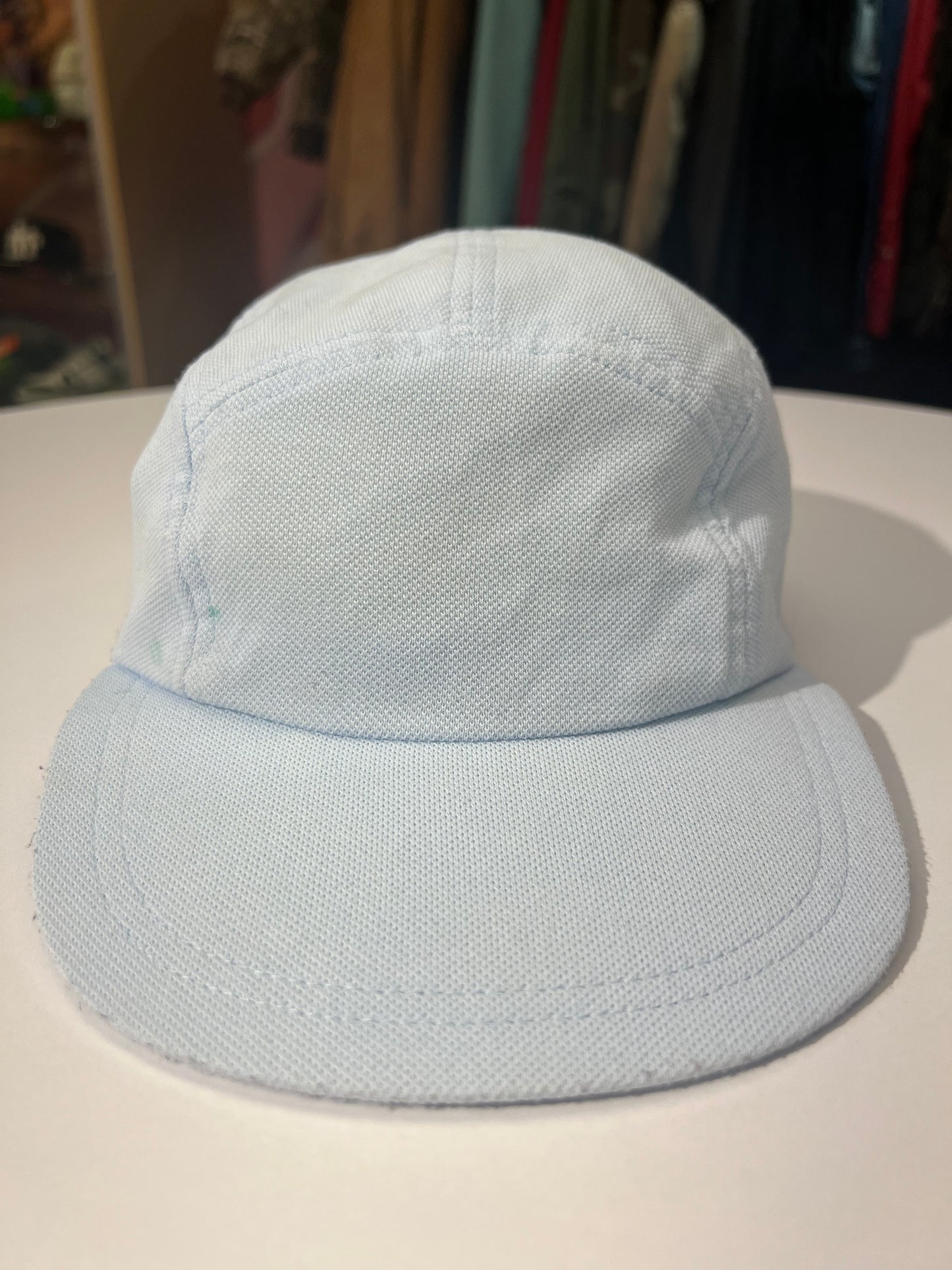 Supreme x Lacoste Pique Knit Camp Cap Light Blue