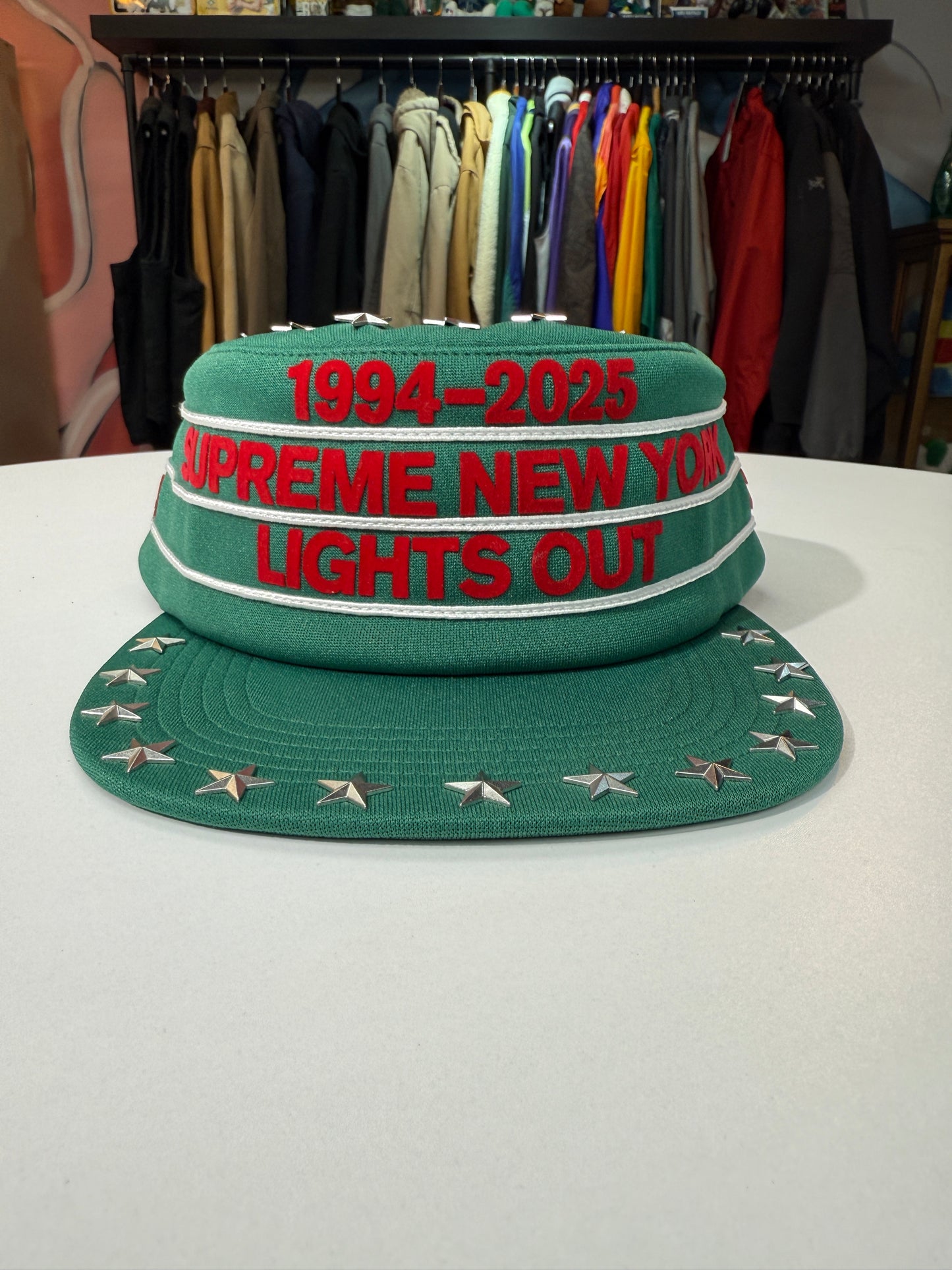 New Supreme Stars Studded Pillbox Hat