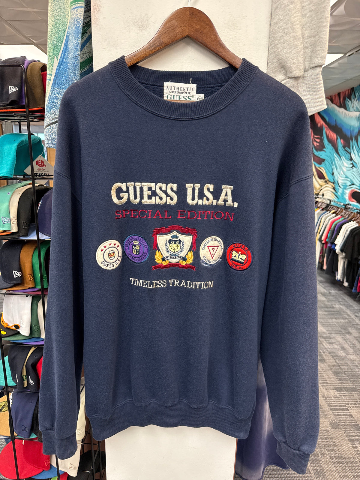 Vintage Guess Embroidered Crewneck