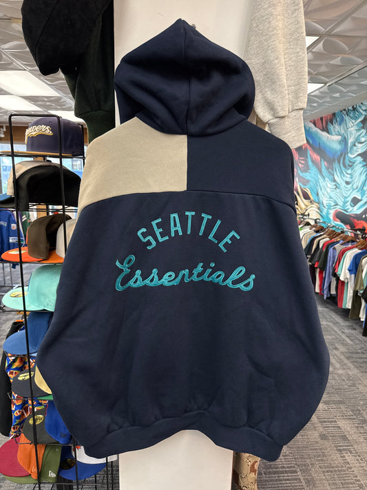New Fear of God Essentials Mariners Raglan Half Zip Sport Hoodie