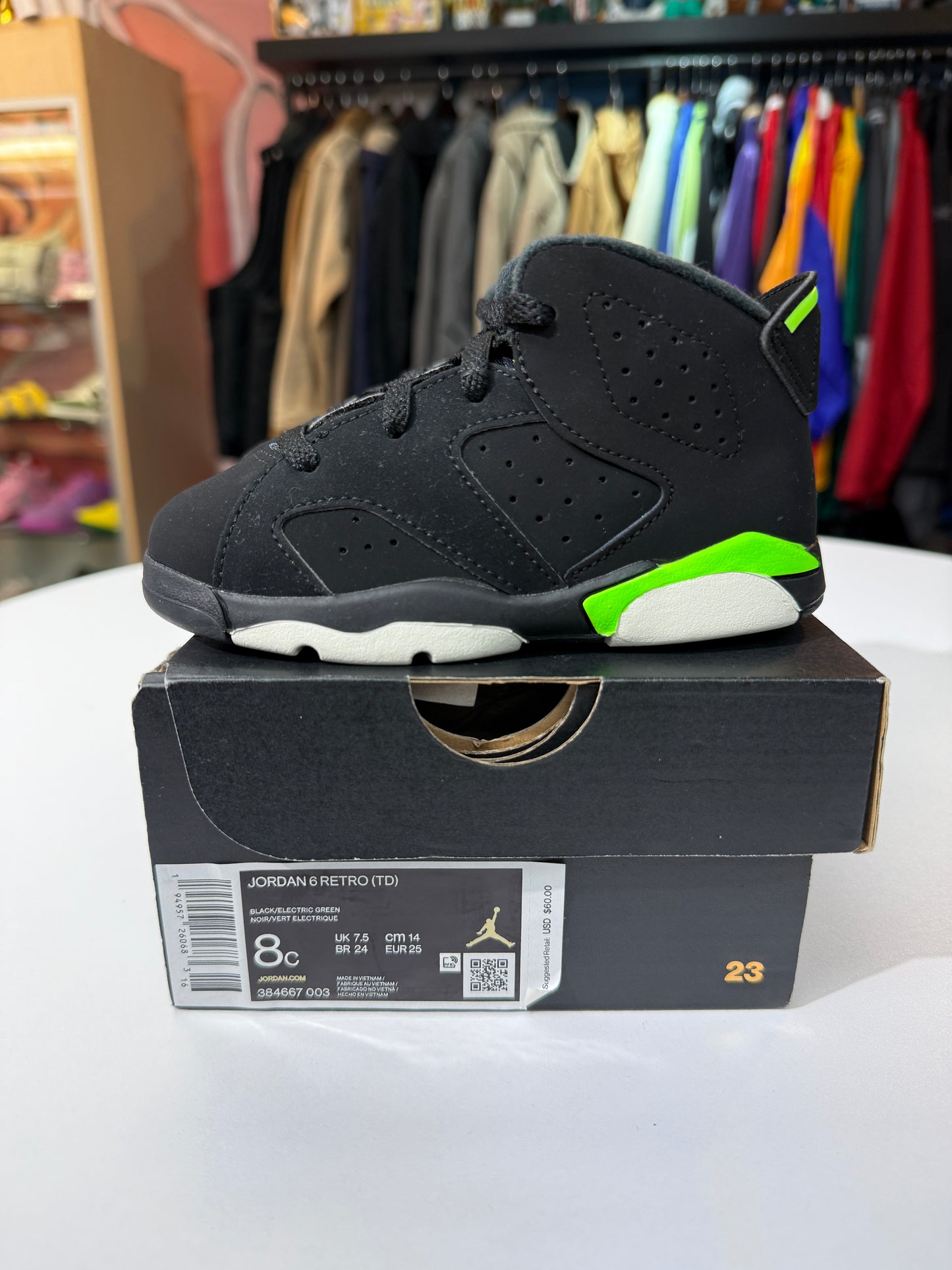 New Electric Green Jordan 6