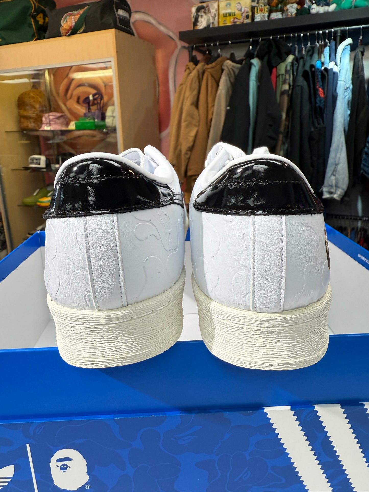 New Bape White Black Adidas Superstar Vintage