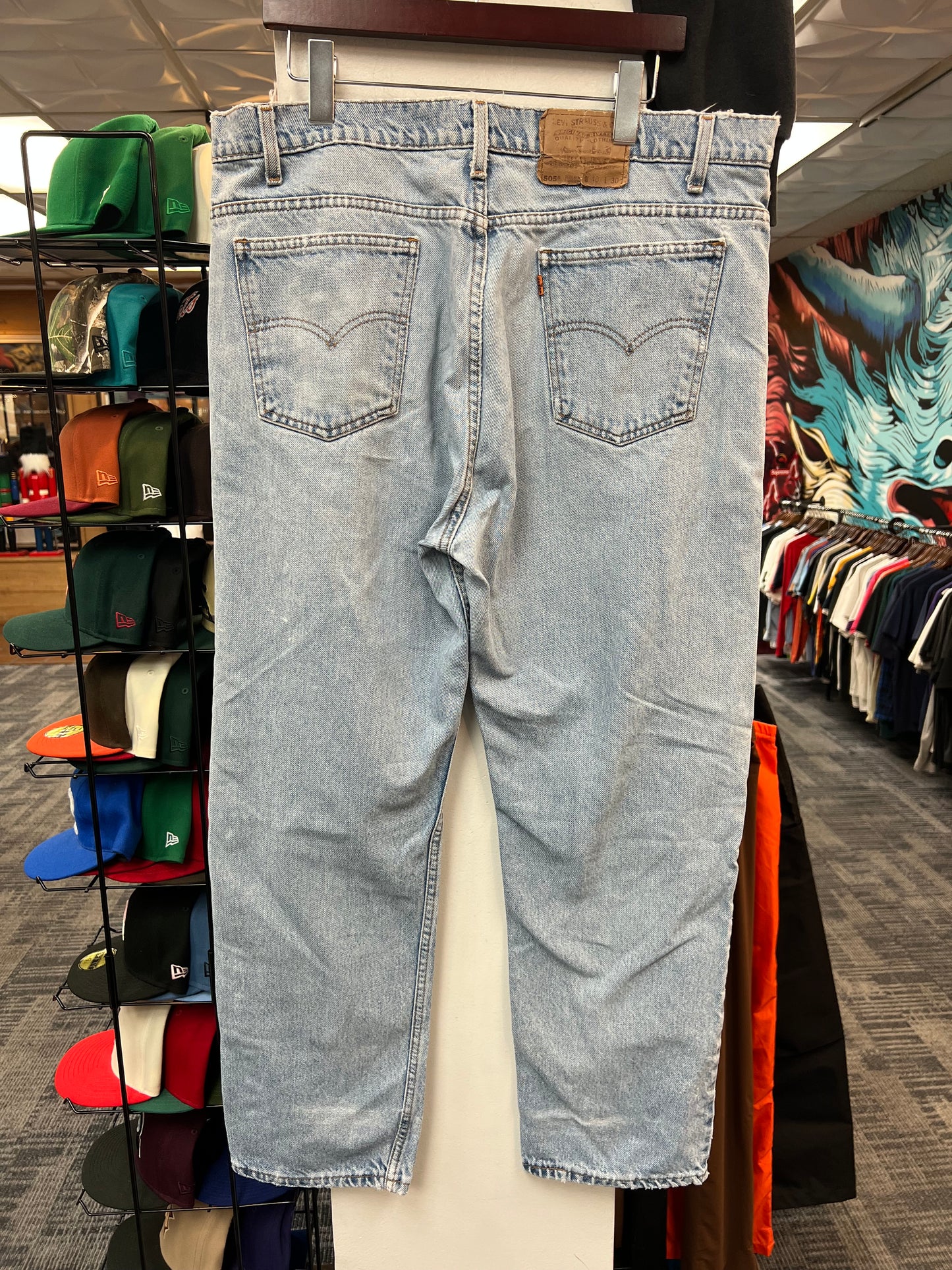 Levi’s Orange Label Light Wash Distressed Jeans