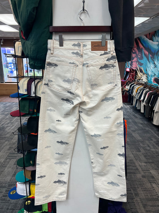 New Corteiz Alcatraz Pattern Denim Jeans