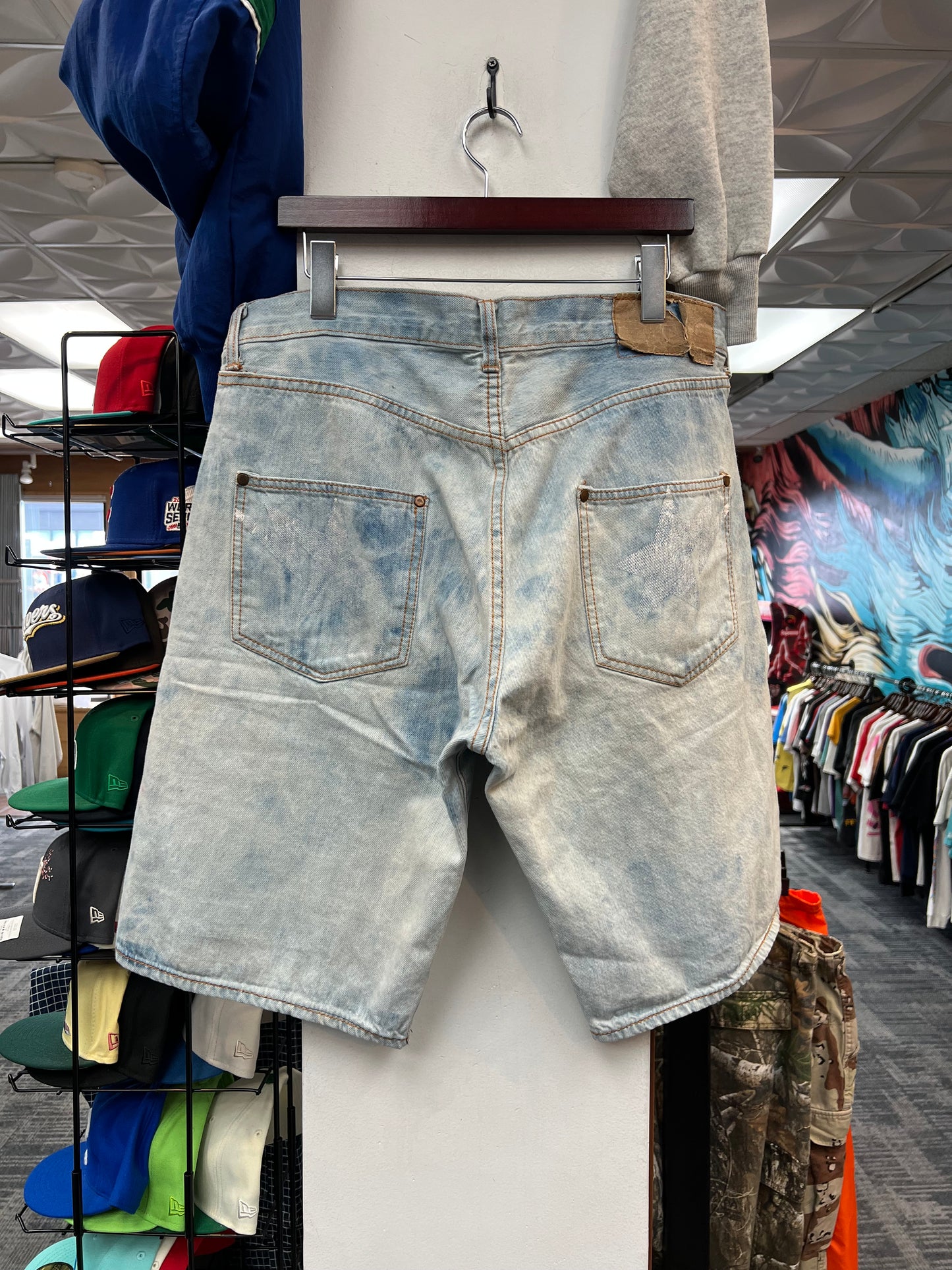 Bape Light Wash Jorts
