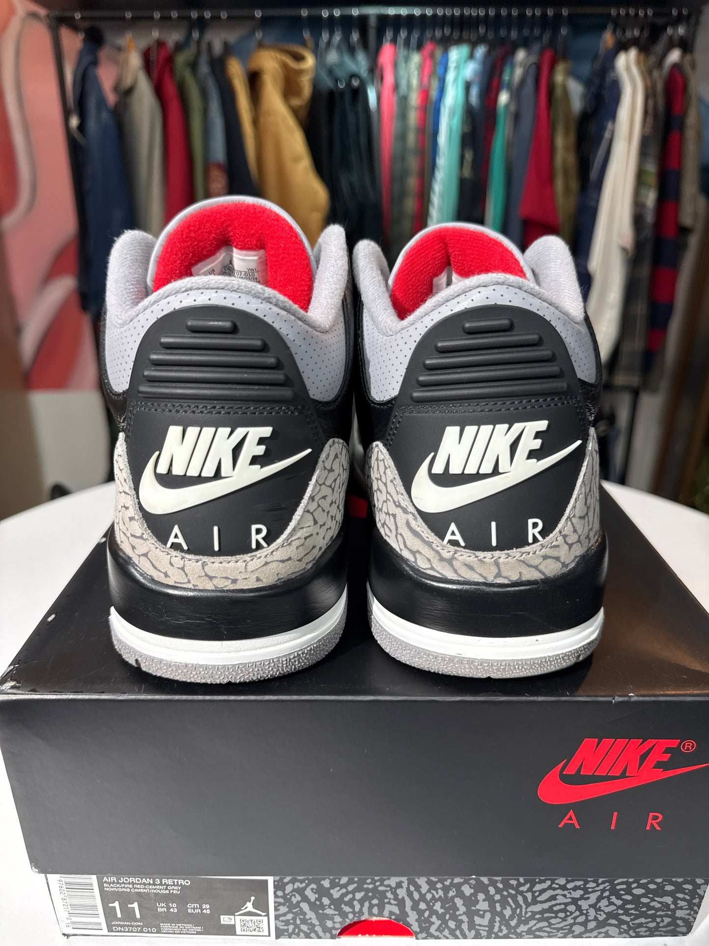 Preowned Jordan 3 Black Cement (2024)
