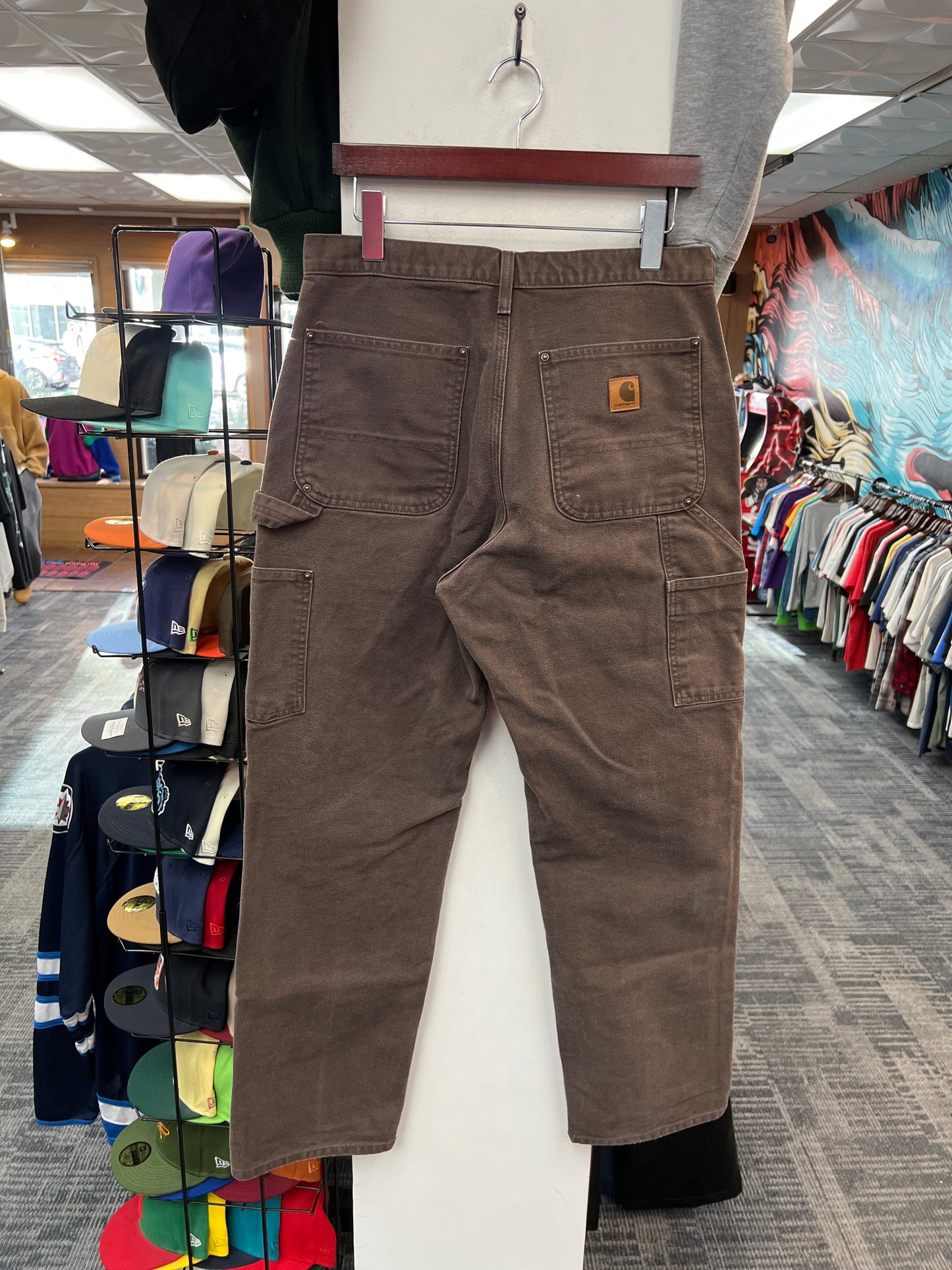 Carhartt Brown OG Dungaree Fit Carpenter Double Knee Pants