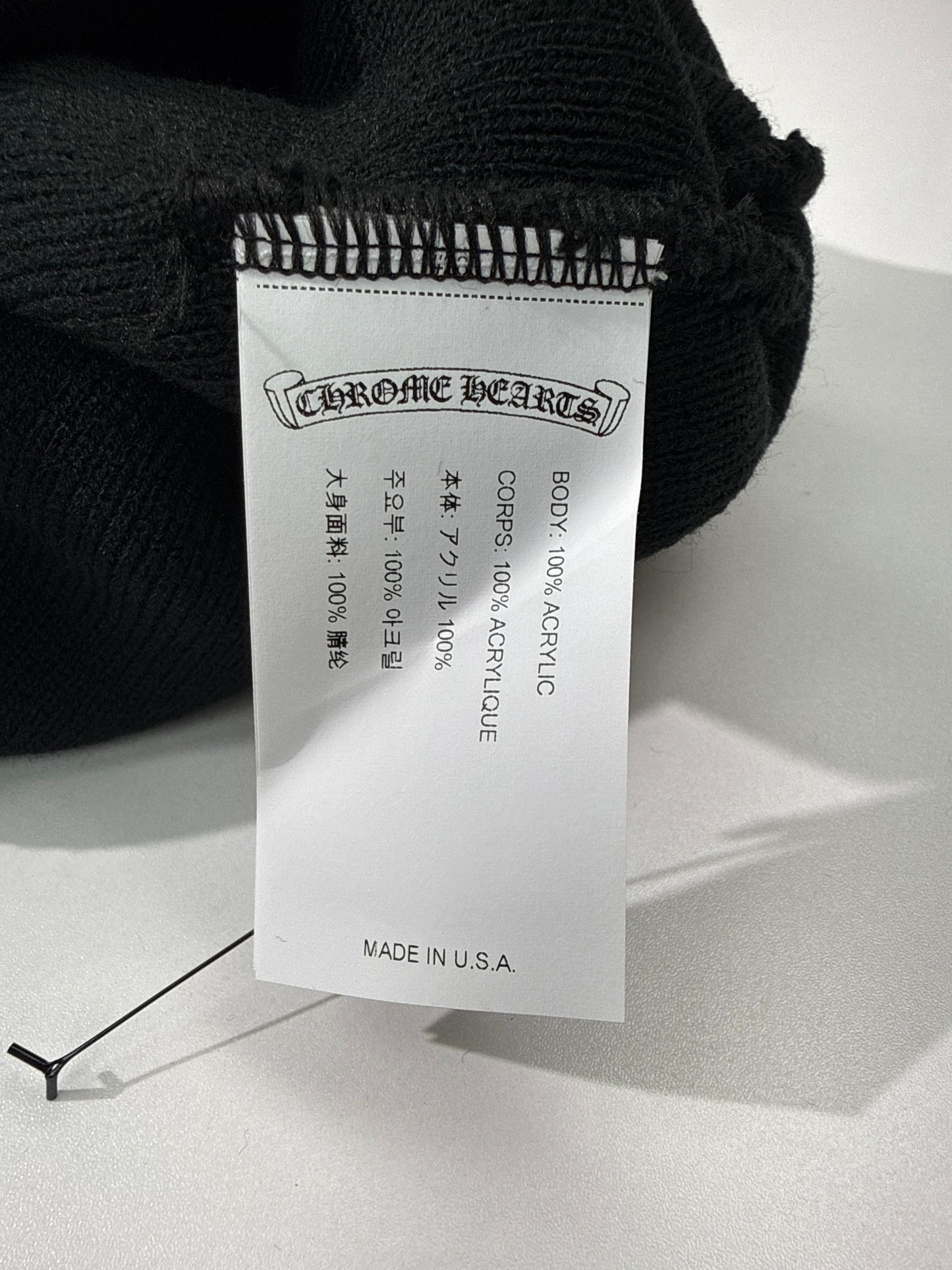 New Chrome Hearts Black Watch Cap