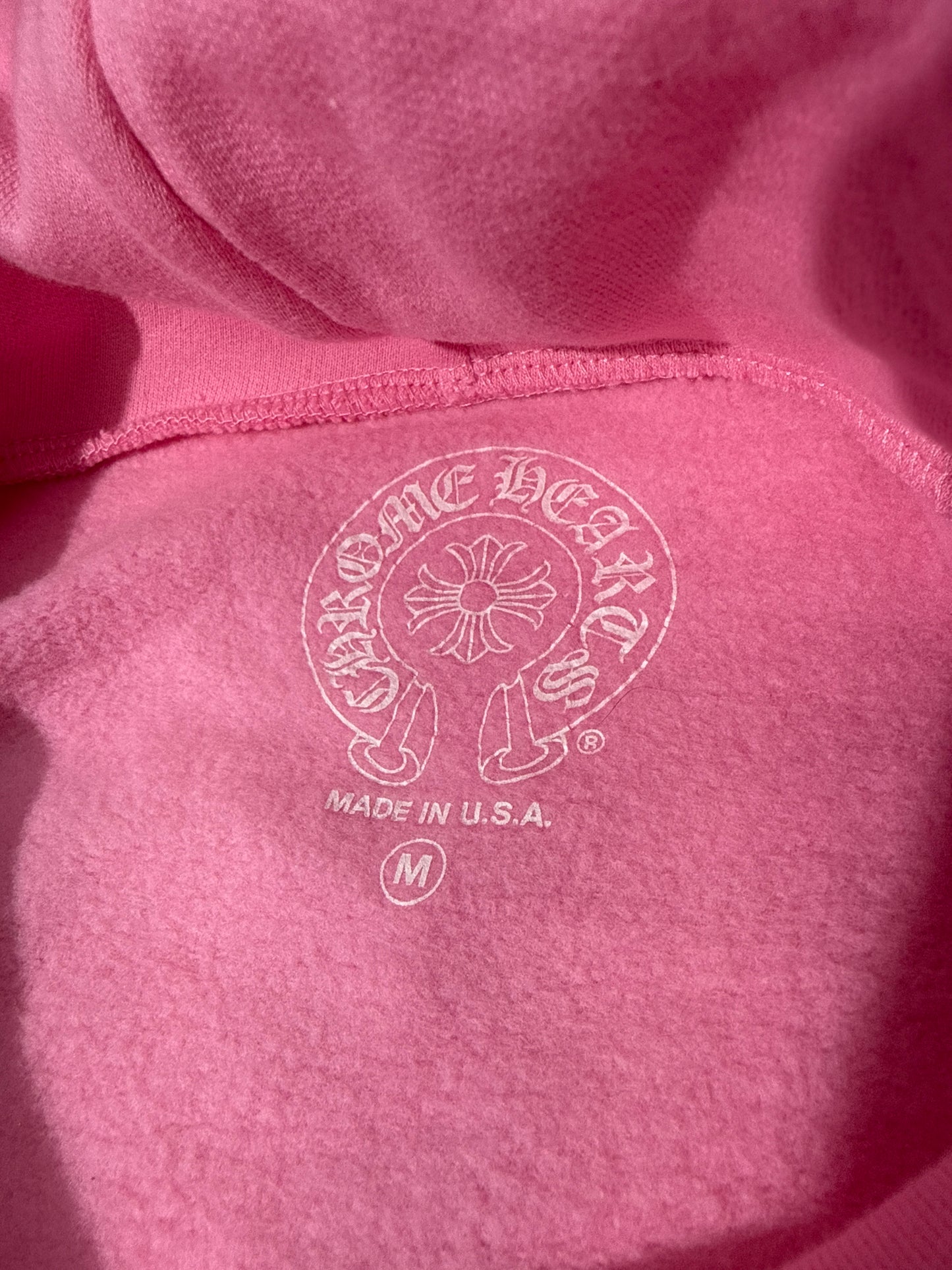 New Chrome Hearts T-Bar Pink Hoodie