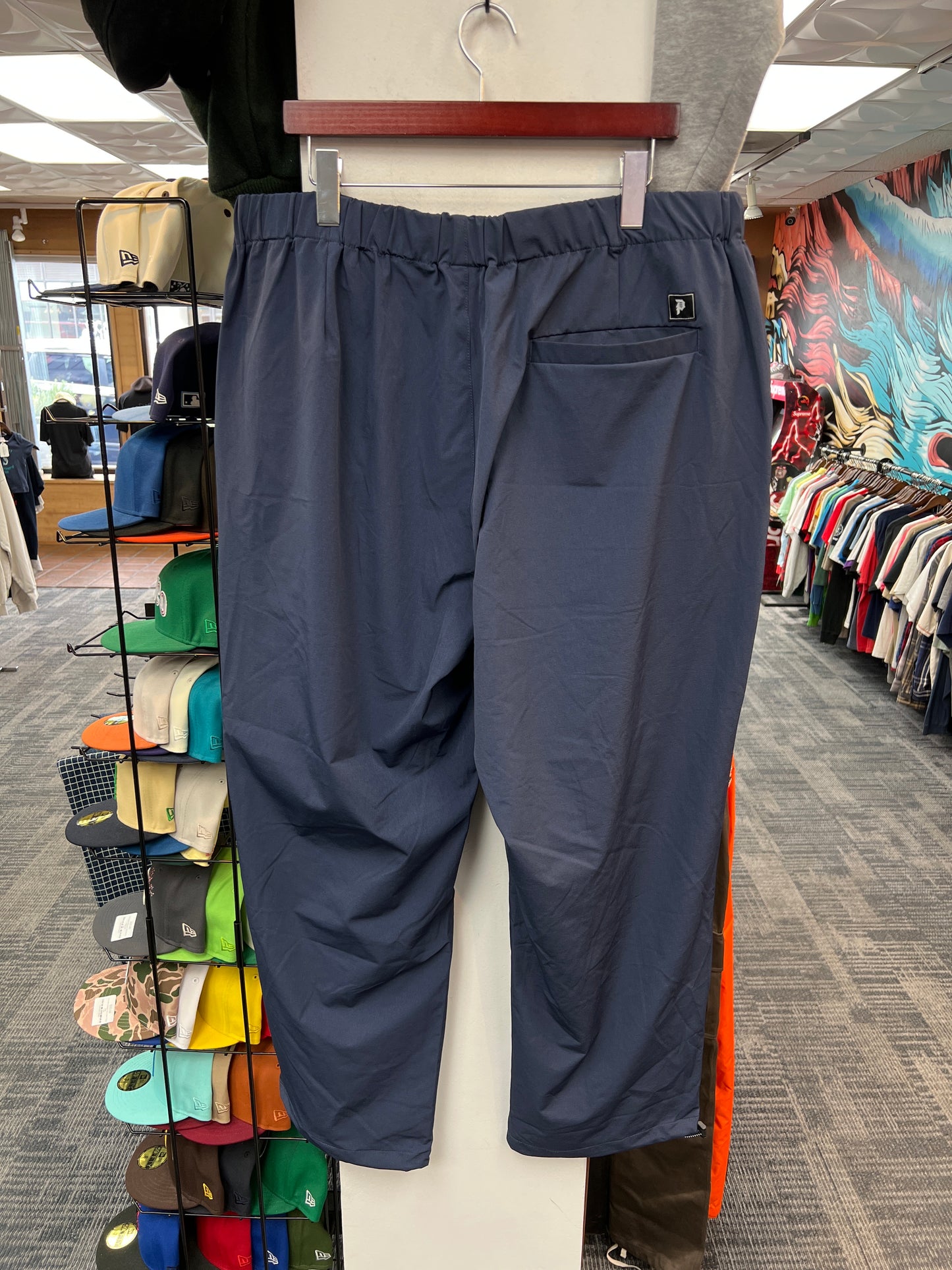 Primitive Skateboarding Navy Blue Nylon Pants