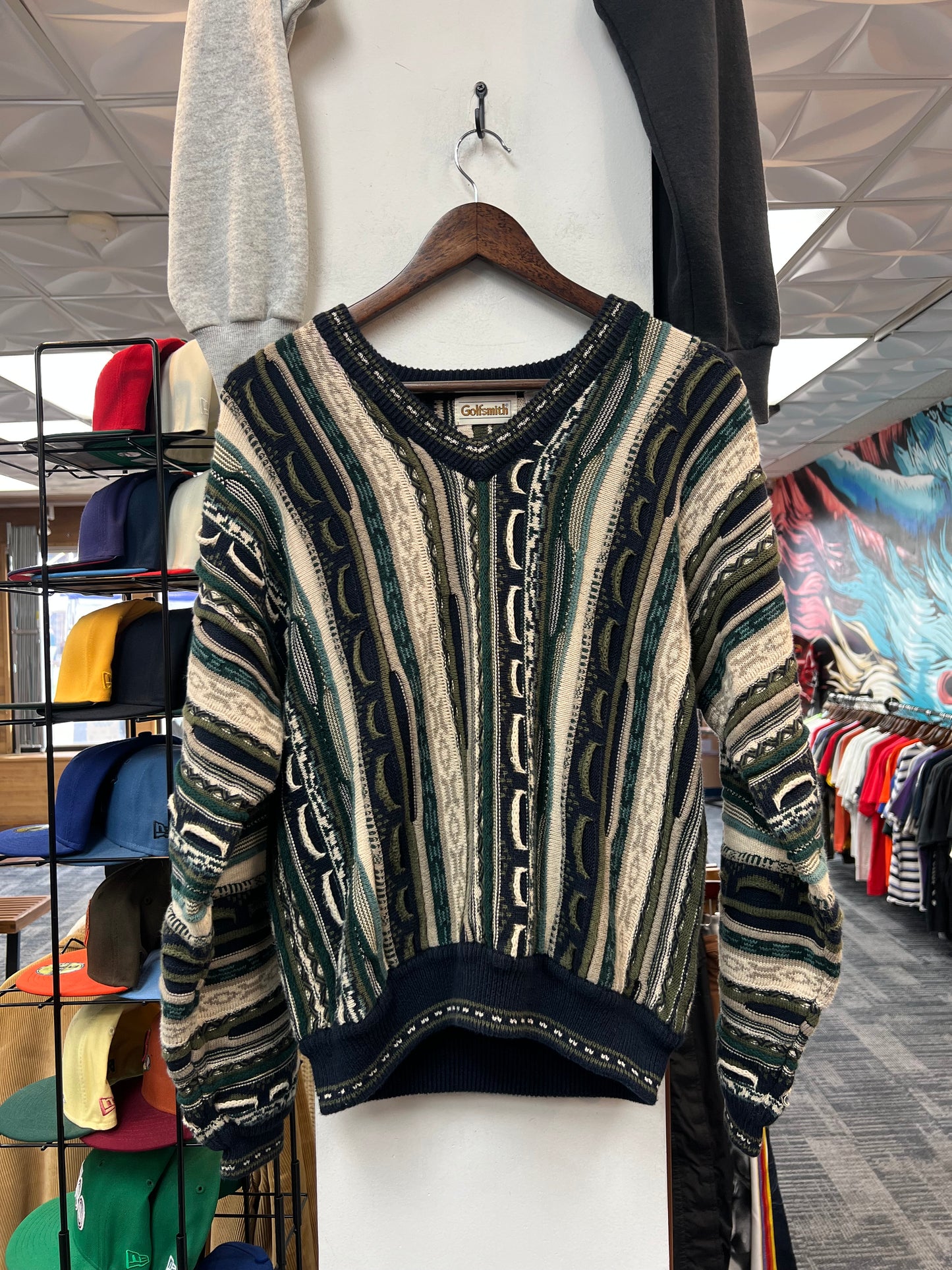Vintage 90s Golfsmirh V Neck Sweater